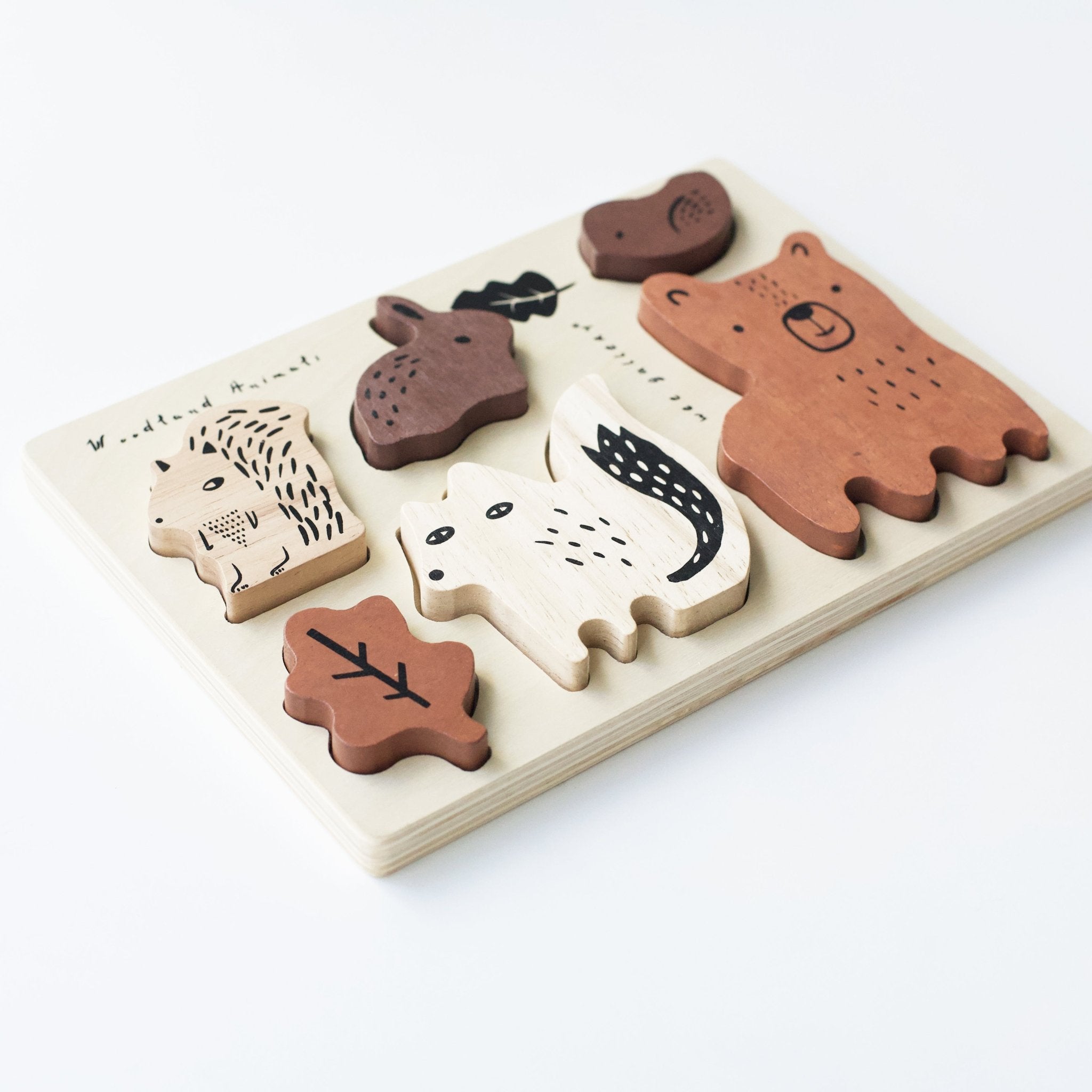 Wooden Tray Puzzle (Woodland Animals)