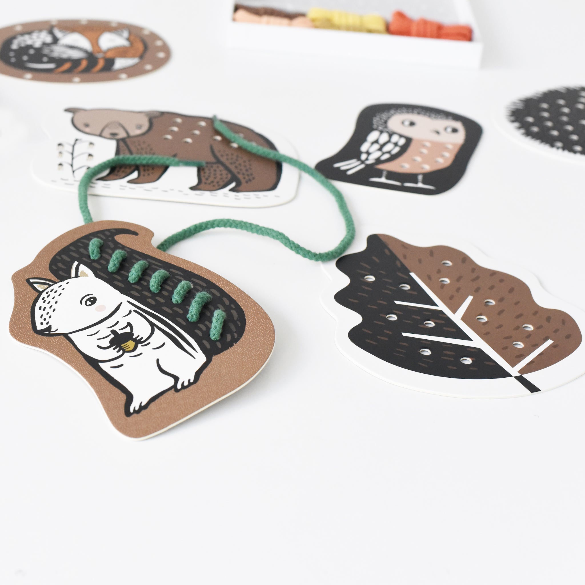 Lacing Cards (Woodland Animals)