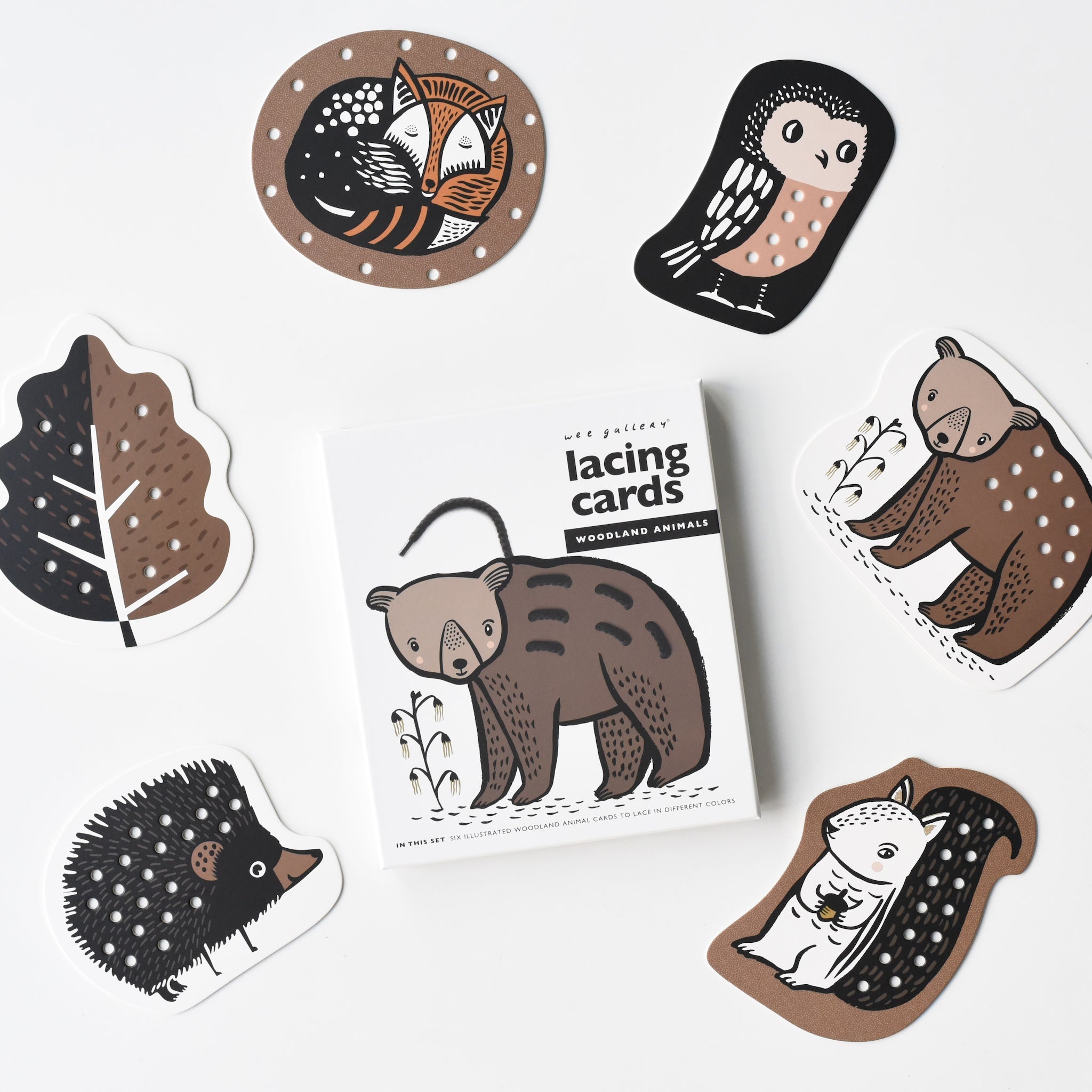 Lacing Cards (Woodland Animals)