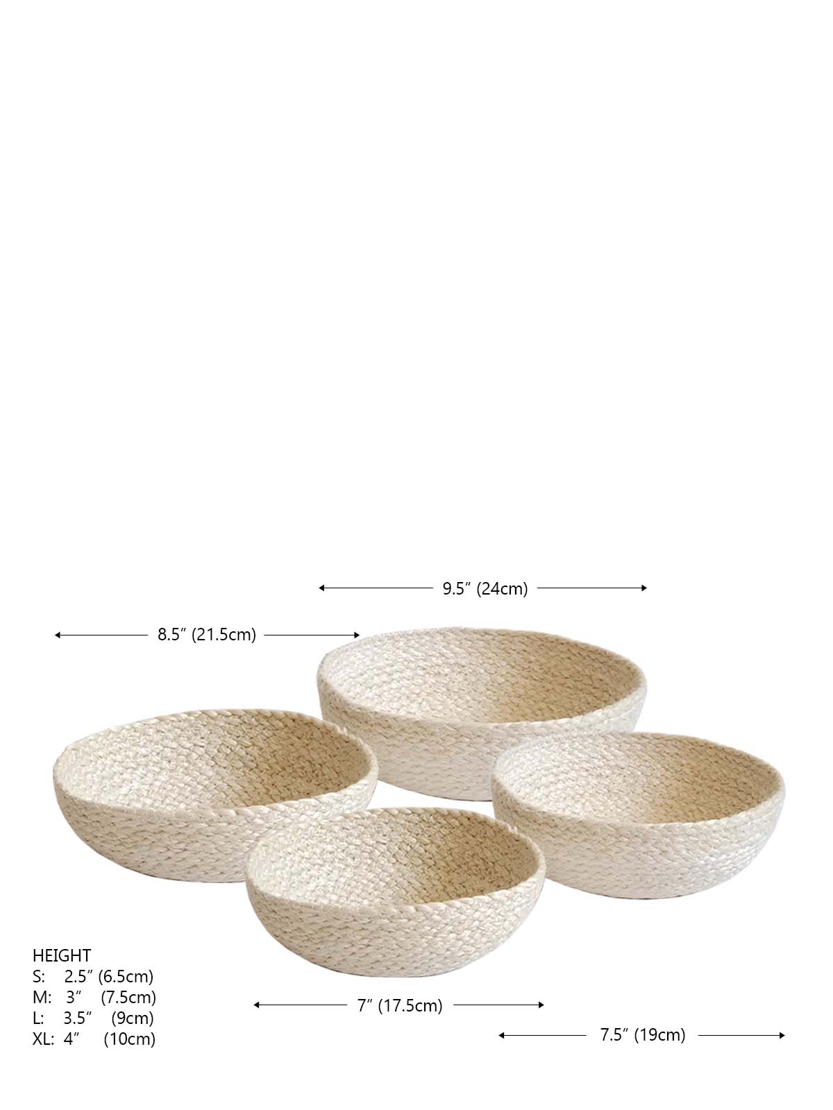 Kata White Candy Bowl (Set of 4)