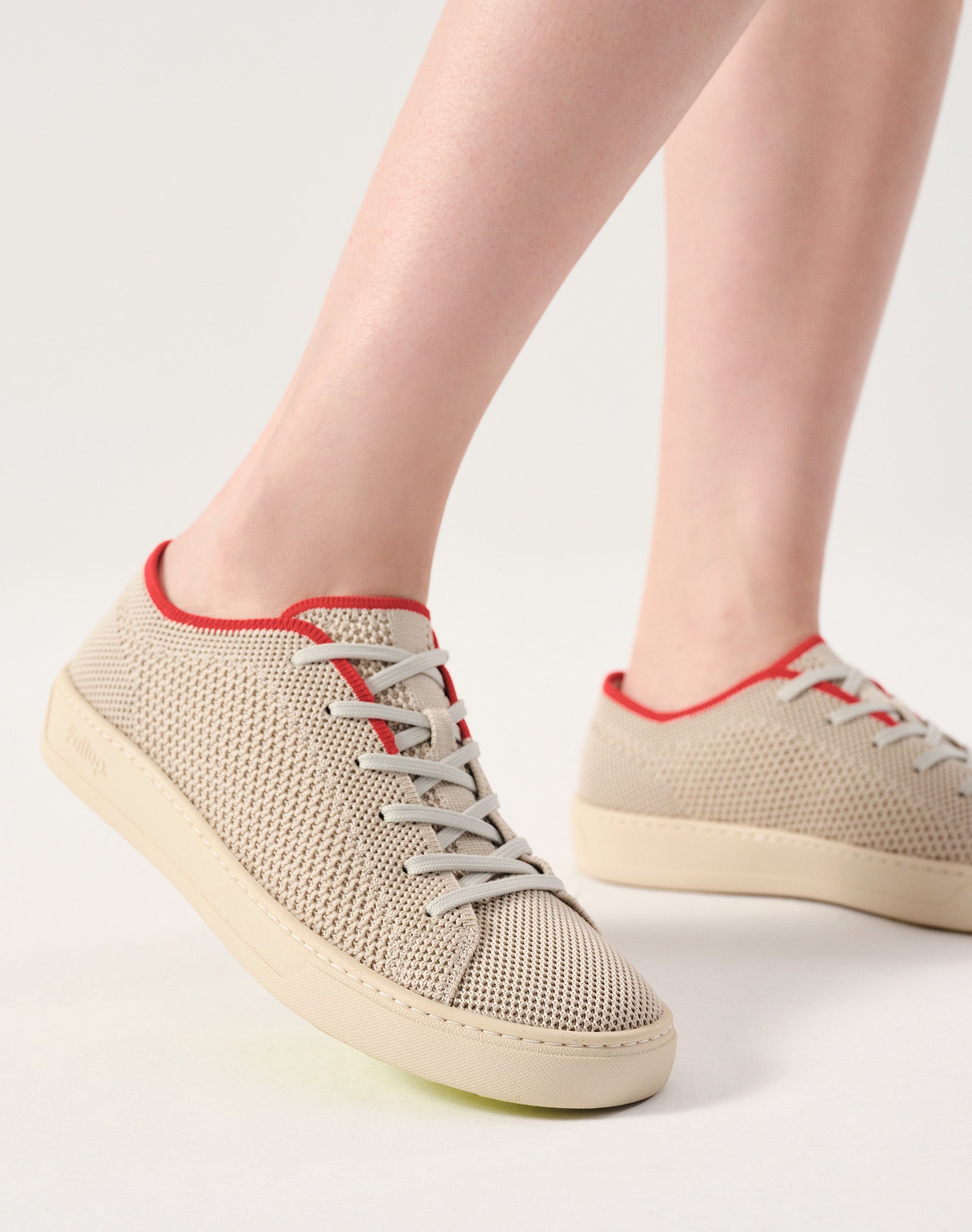 Women's Infinity Red Oak Knit Sneaker (Beige)