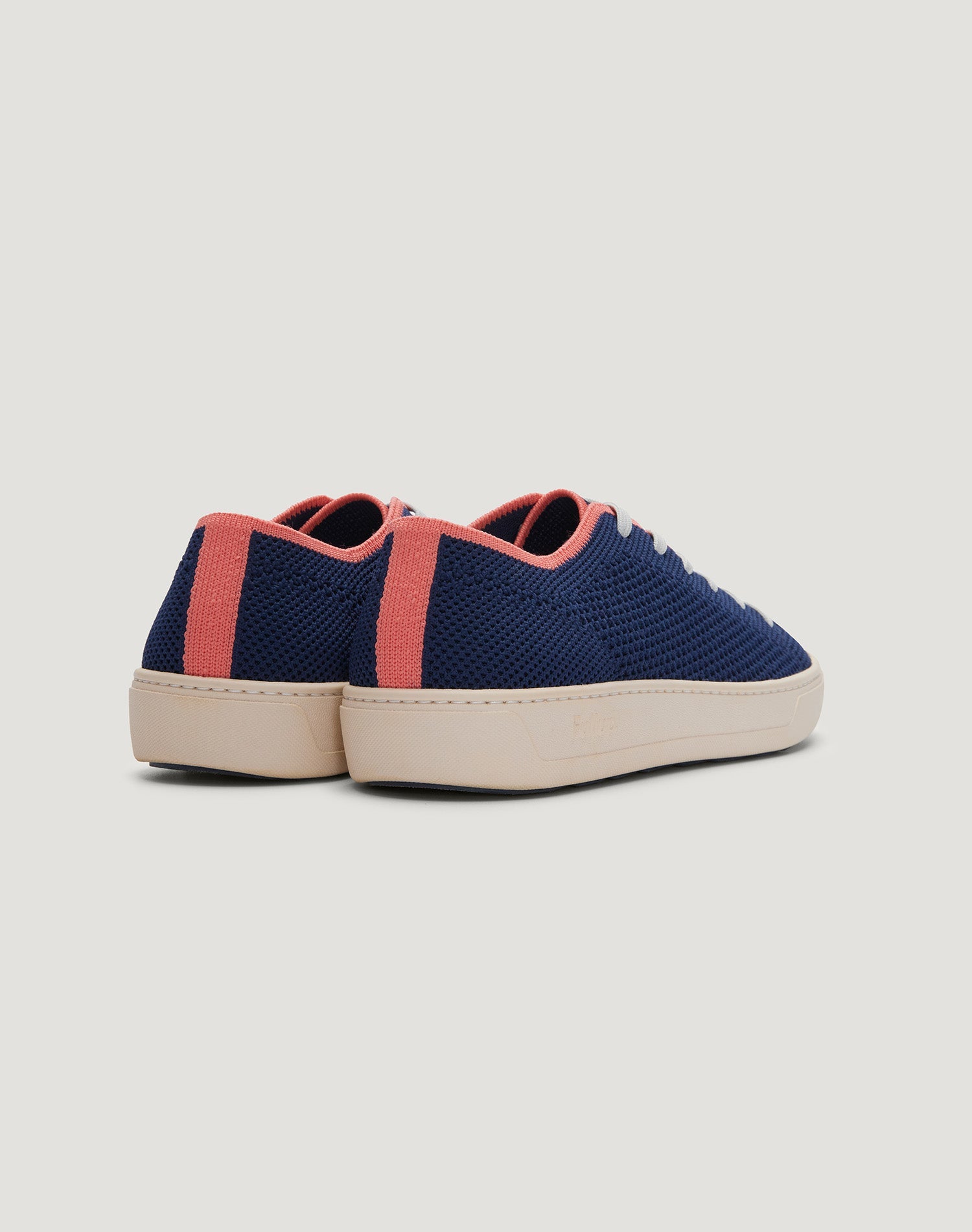 Women's Infinity Navy Blue Knit Sneaker (Deep Sea Coral)