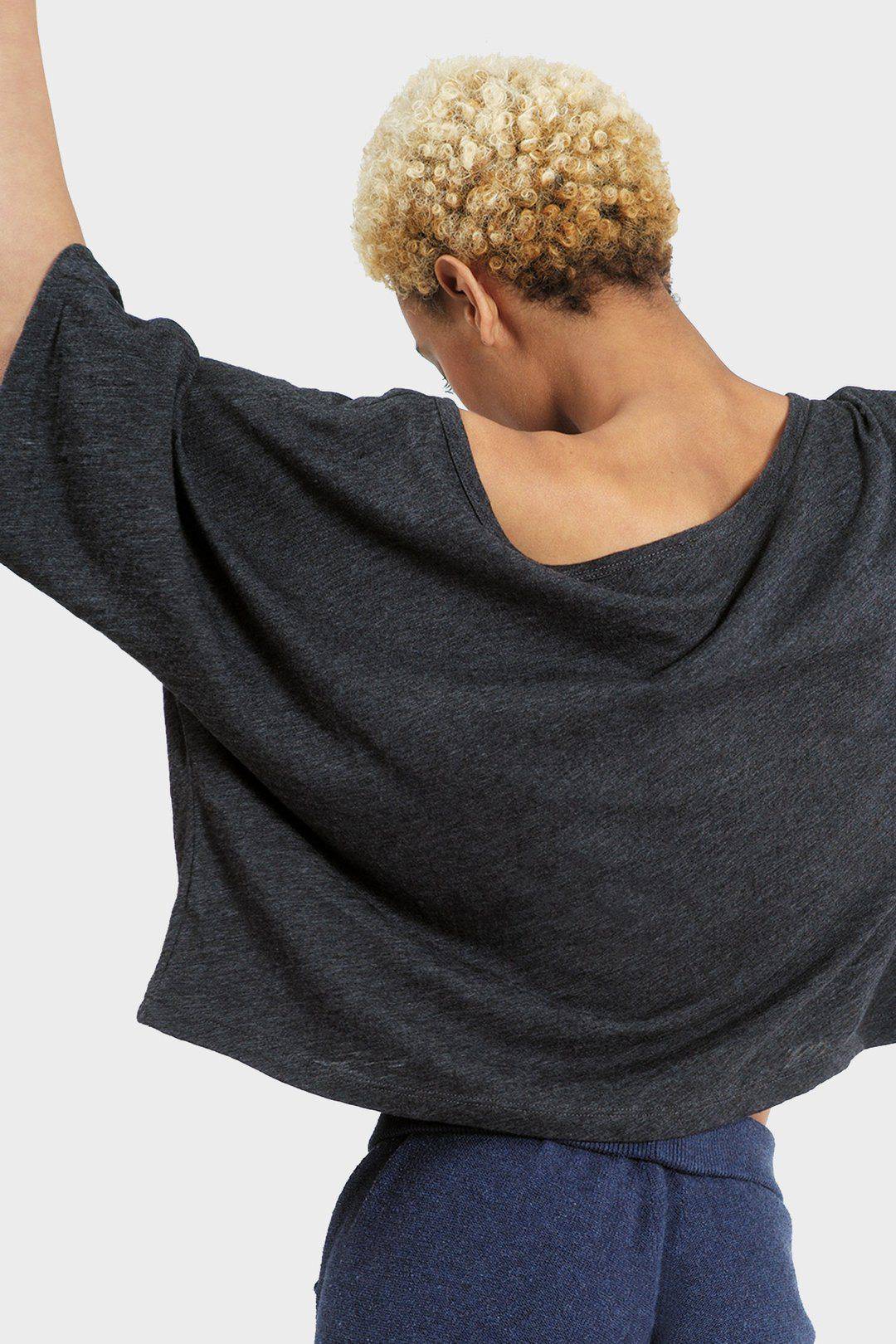 Lumi Crop Top (Heather Charcoal) Top 337 Brand 