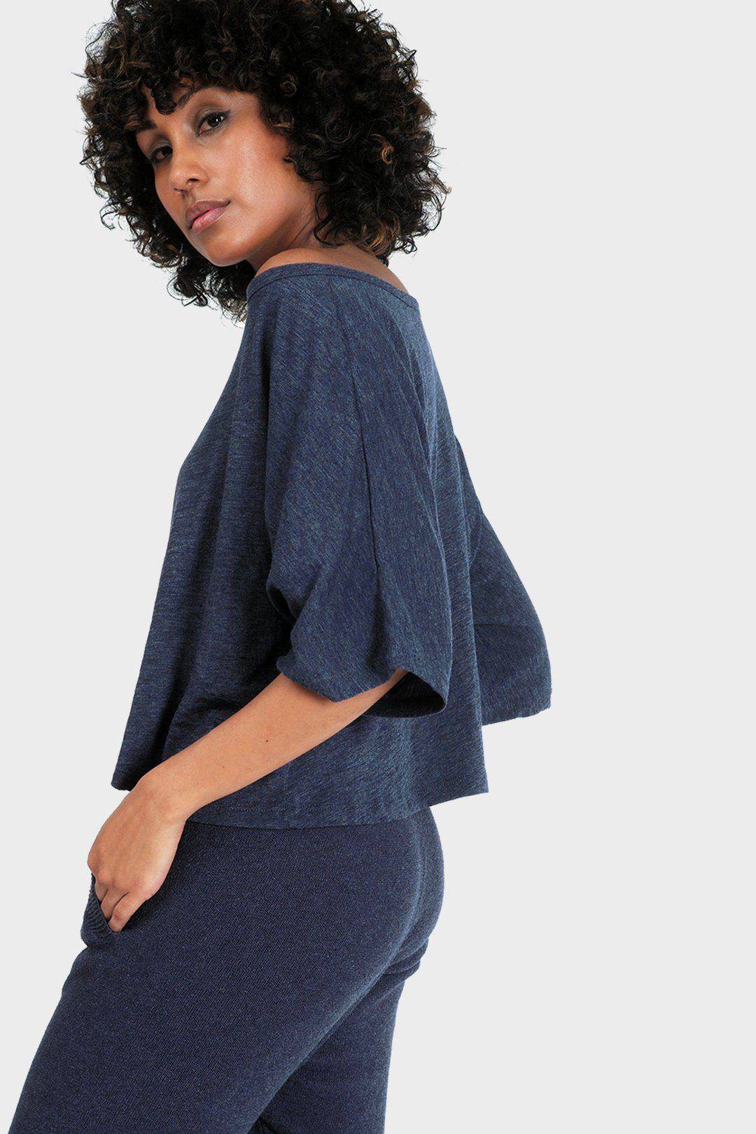 Lumi Crop Top (Heather Lake) Top 337 Brand 