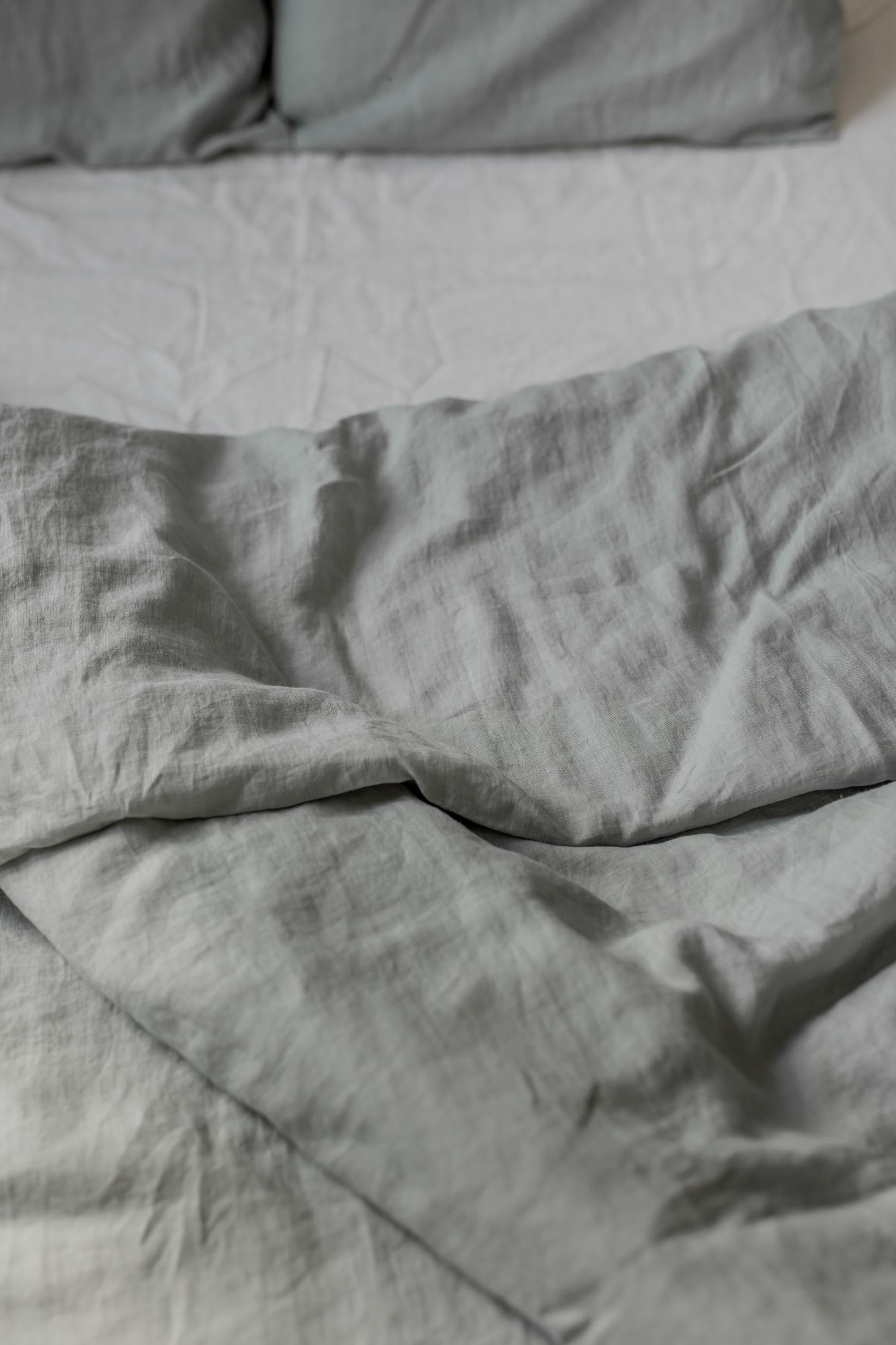 Linen Duvet Cover (Sage Green)