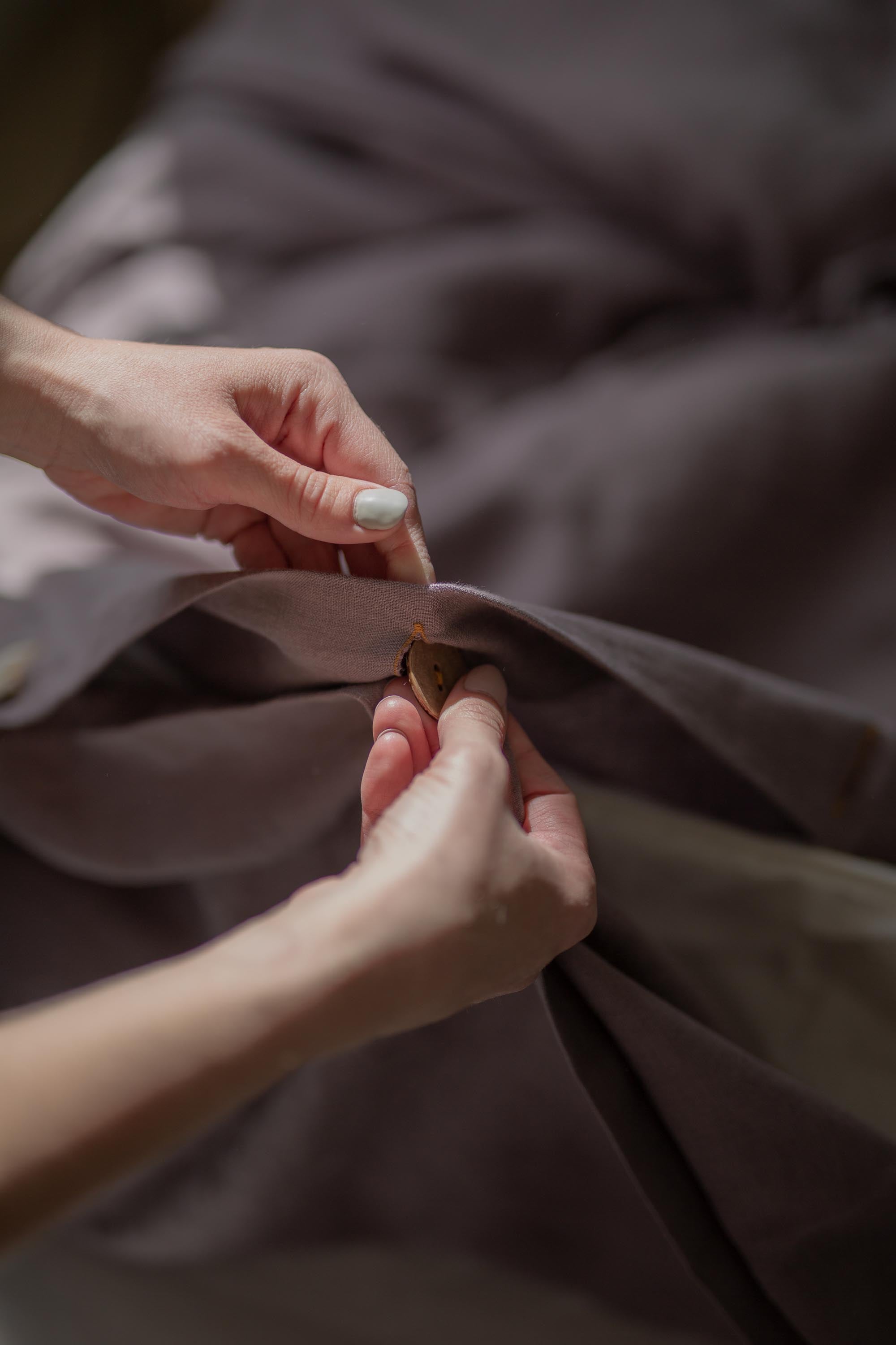 Linen Duvet Cover (Dusty Lavender)