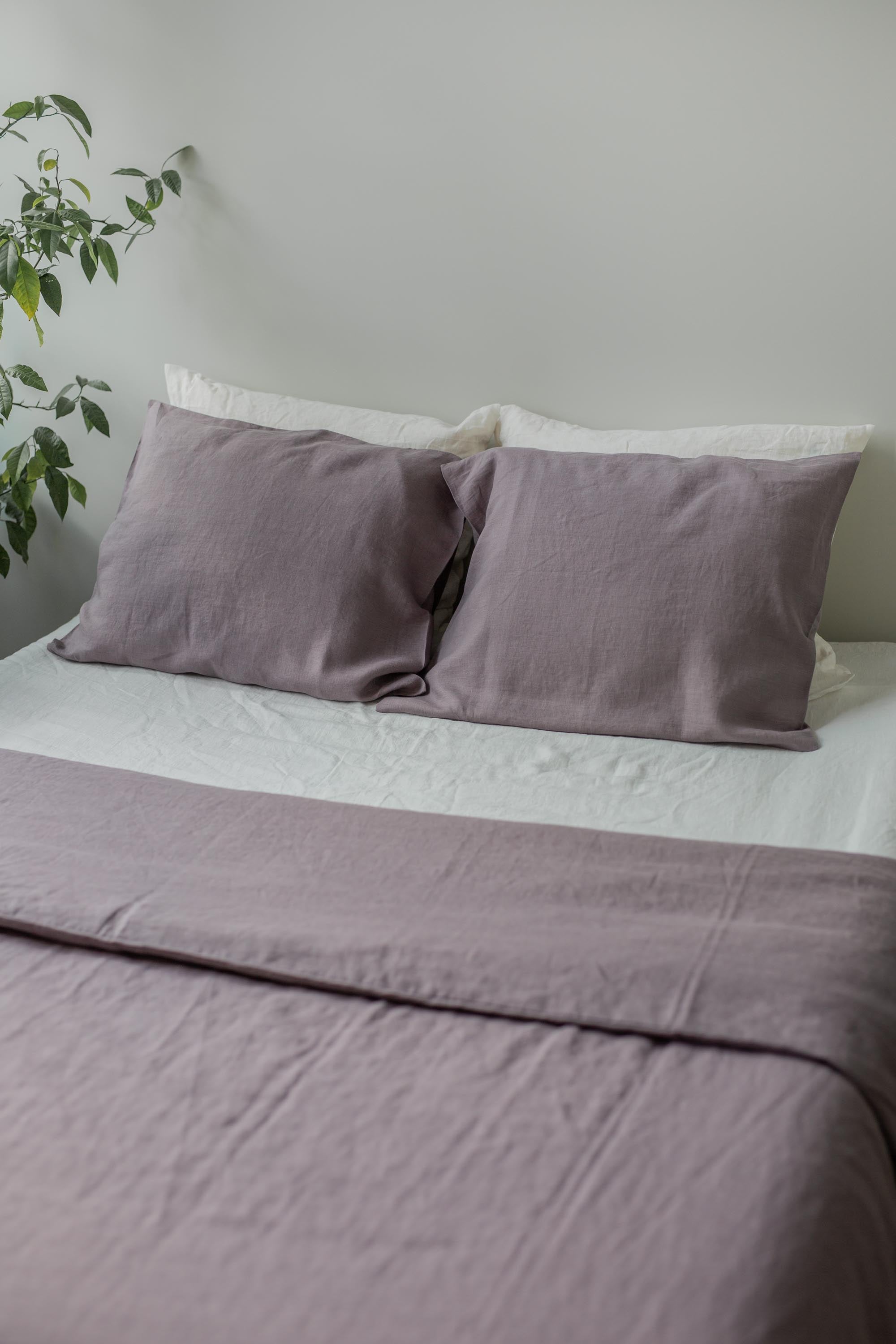 Linen Bedding Set (Dusty Lavender)