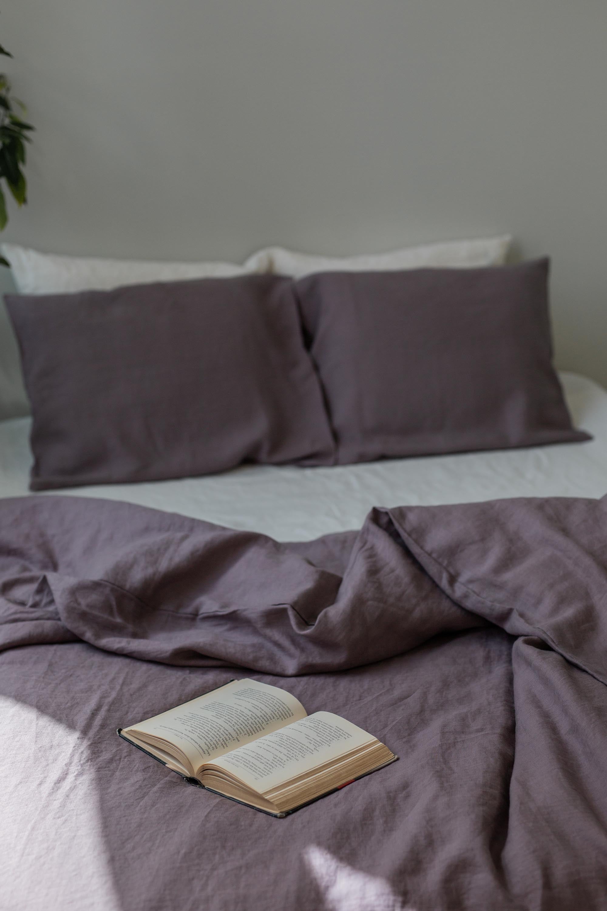 Linen Bedding Set (Dusty Lavender)