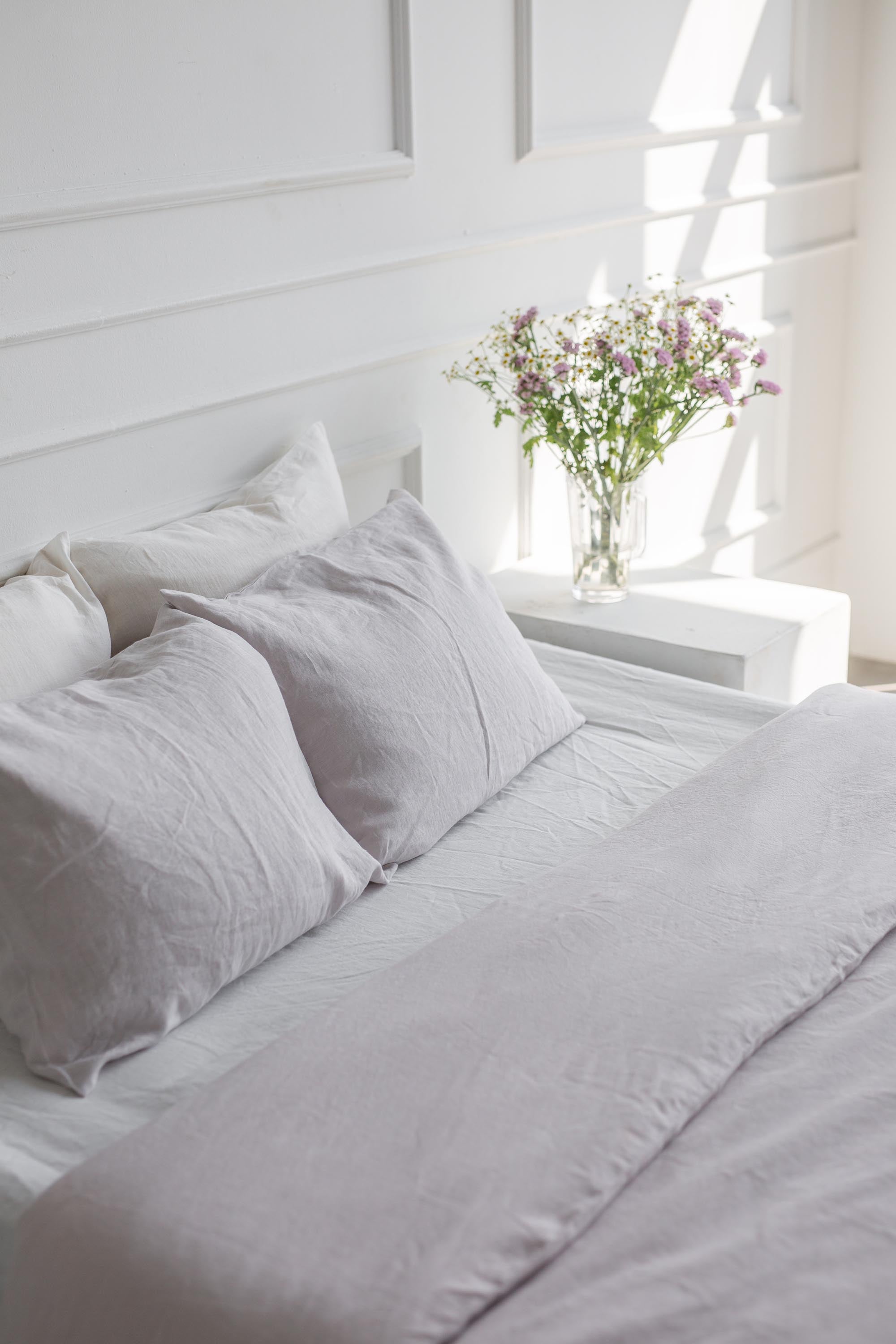 Linen Bedding Set (Cream)