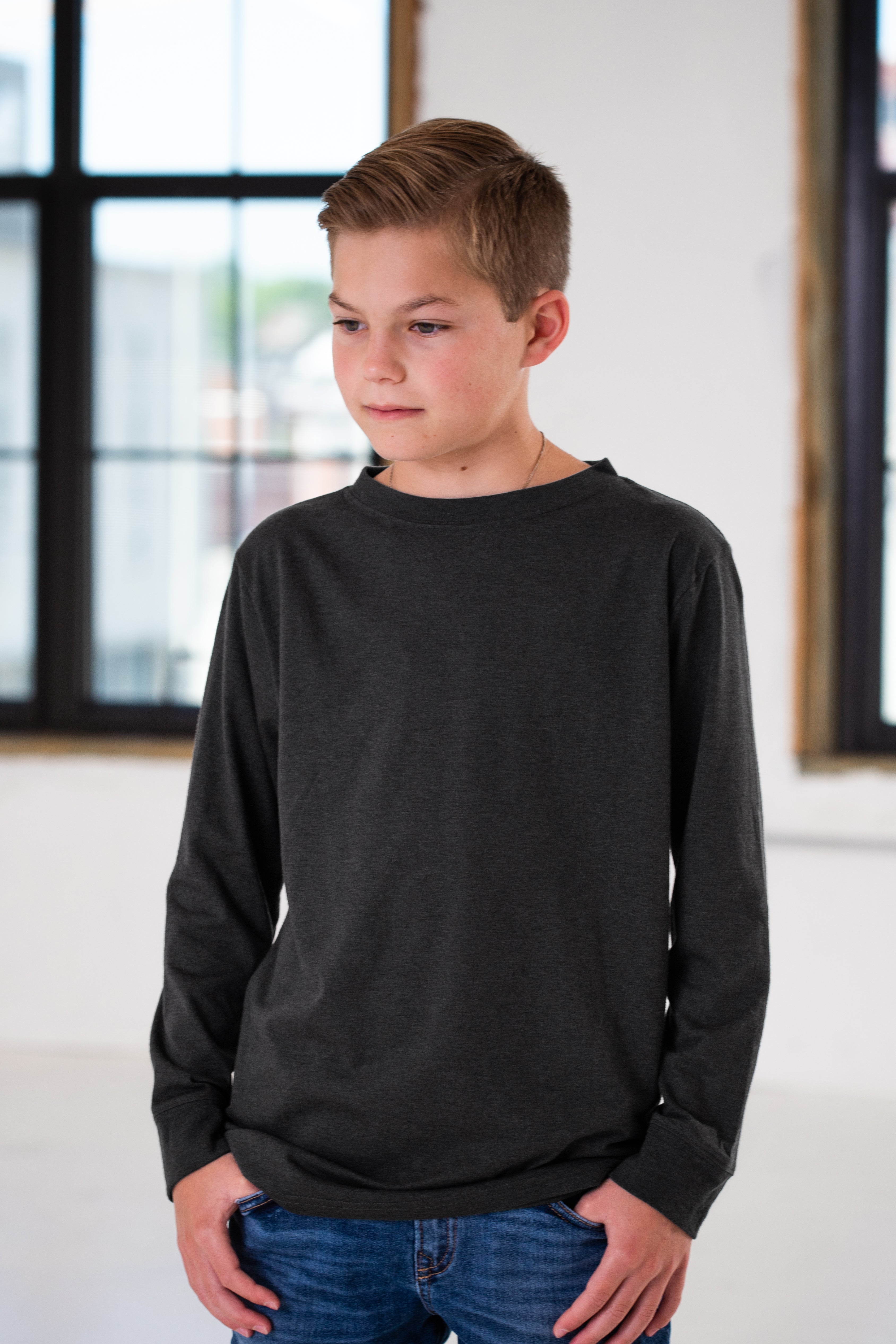 Youth Eco-Triblend Long Sleeve Tee