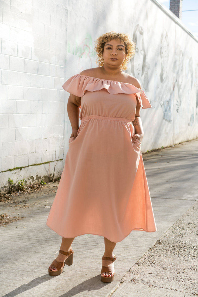 Aniela Dress in Blush + Apparel Altar 