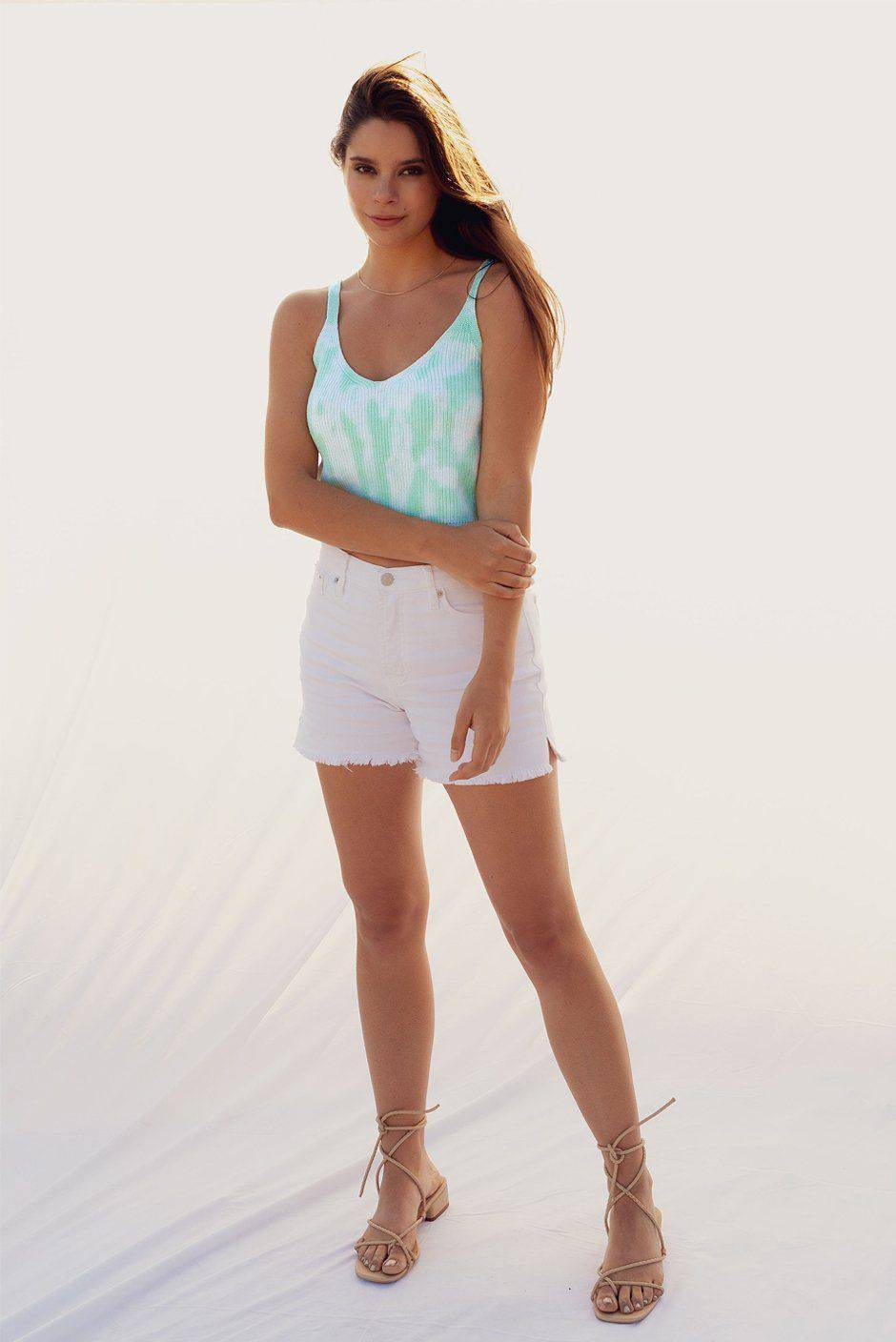 Bali Knit Tank (Seafoam Tie Dye) Top Paneros 