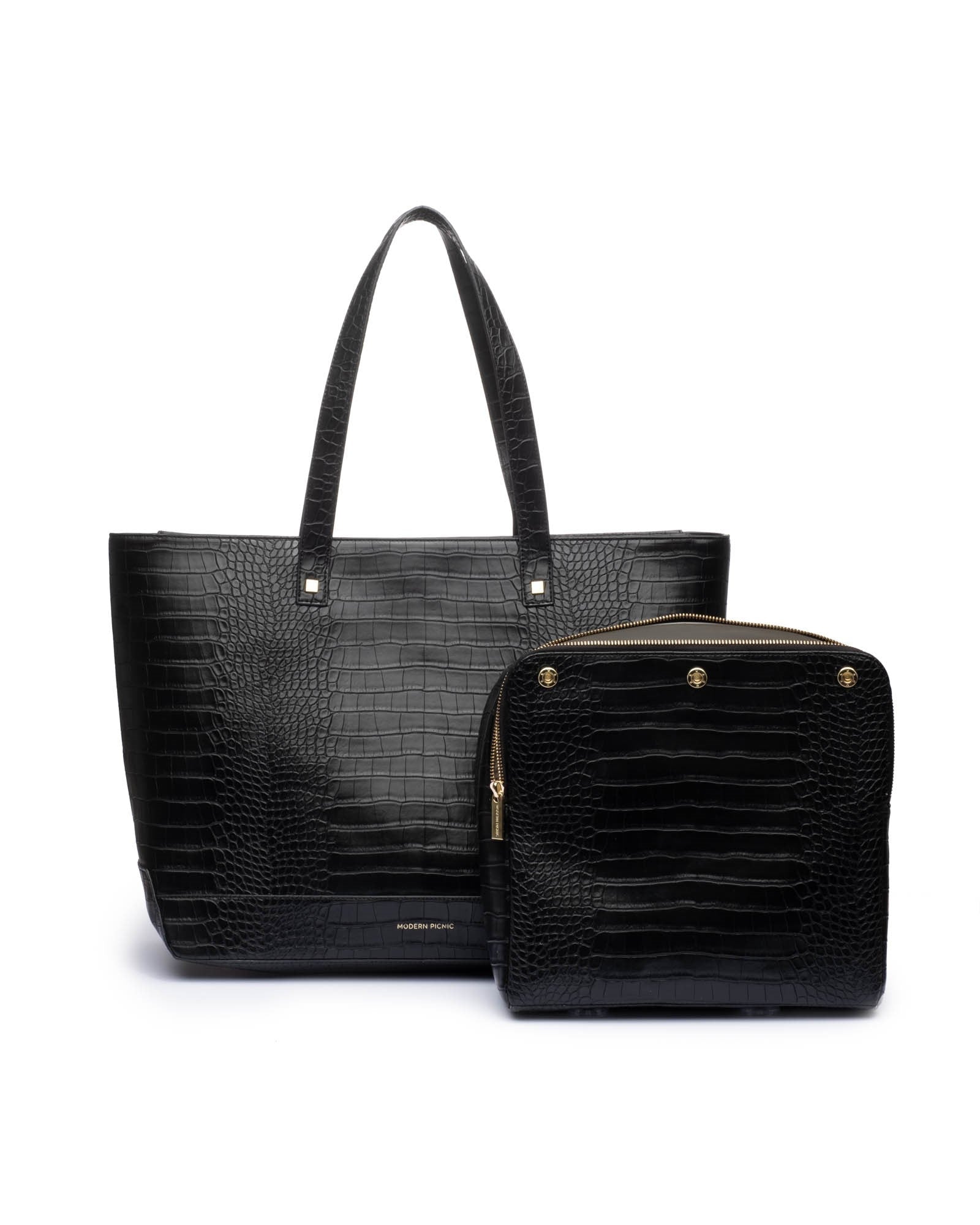 The Pouch (Black Crocodile)