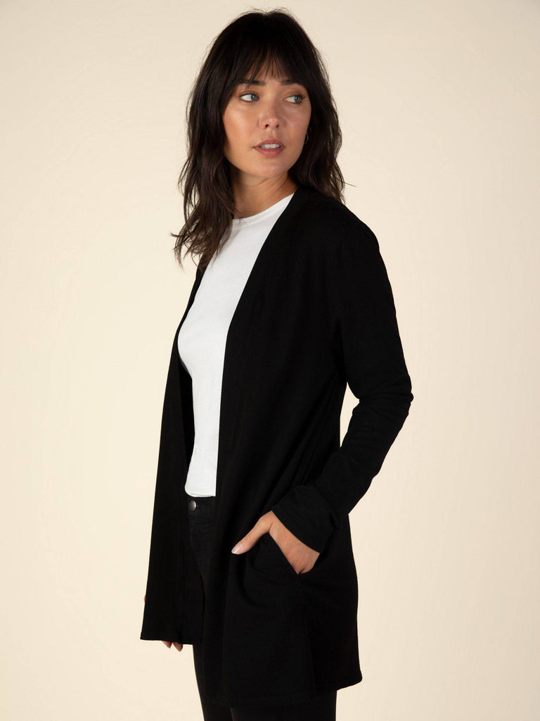 French Terry Cardigan (Black) Cardigan Graceful District 