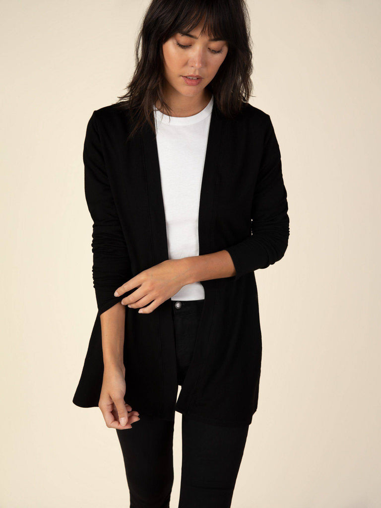 French Terry Cardigan (Black) Cardigan Graceful District 