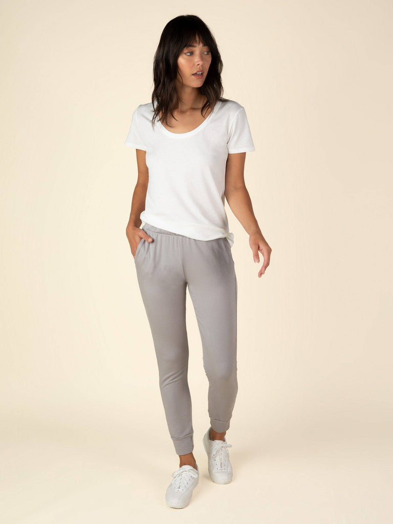 Ice Gray French Terry Sweatpant Sweatpants Graceful District 