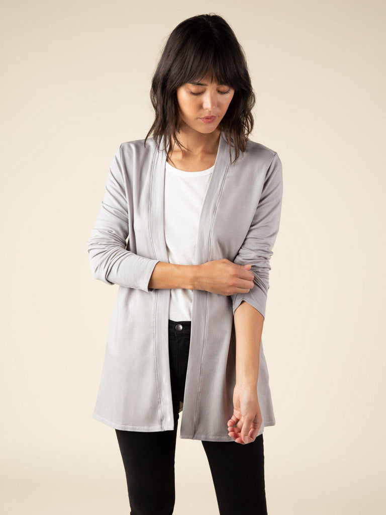 French Terry Cardigan (Ice Gray) Cardigan Graceful District 