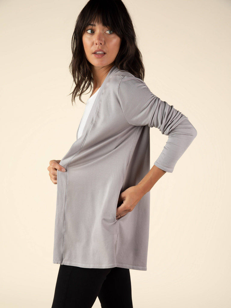 French Terry Cardigan (Ice Gray) Cardigan Graceful District 