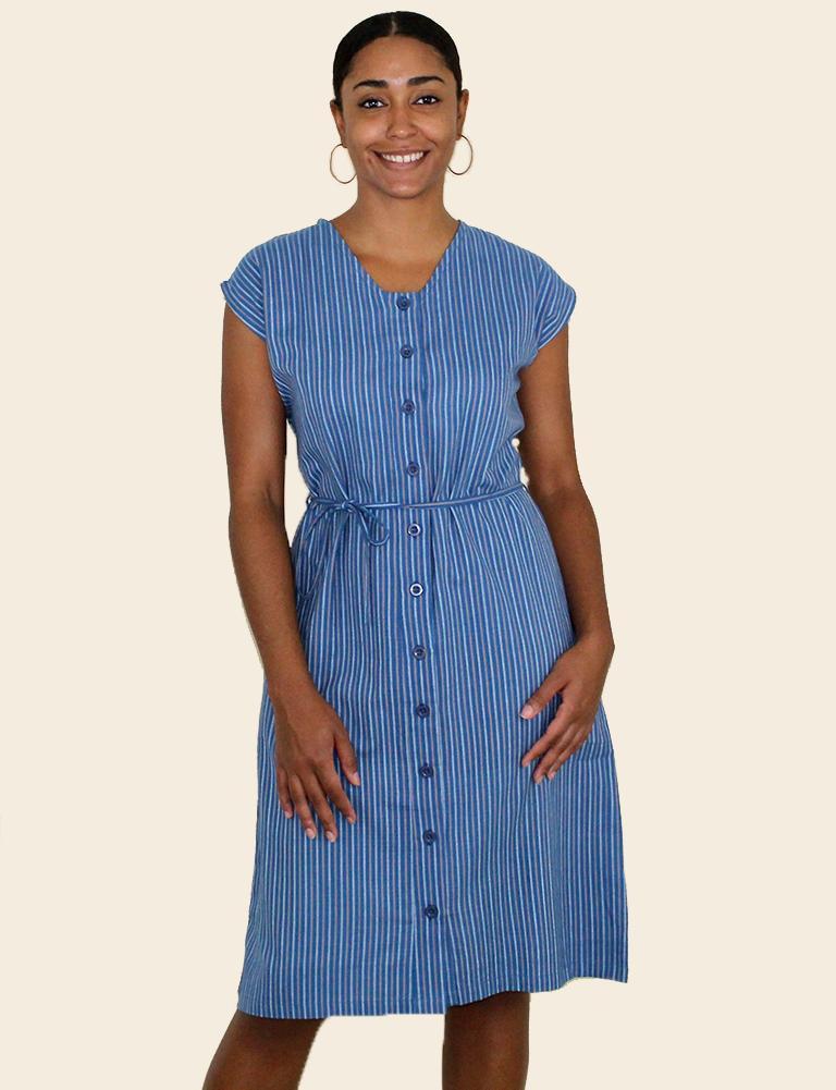 Cara Button Dress - Consciously