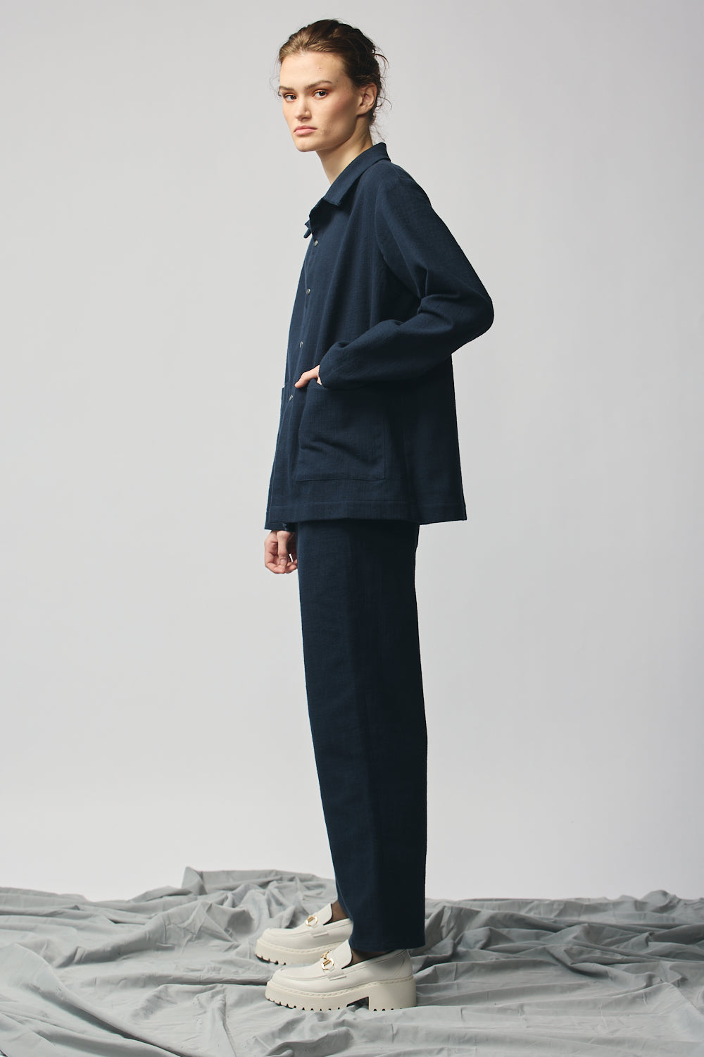 Gender-Neutral Chore Jacket (Indigo)