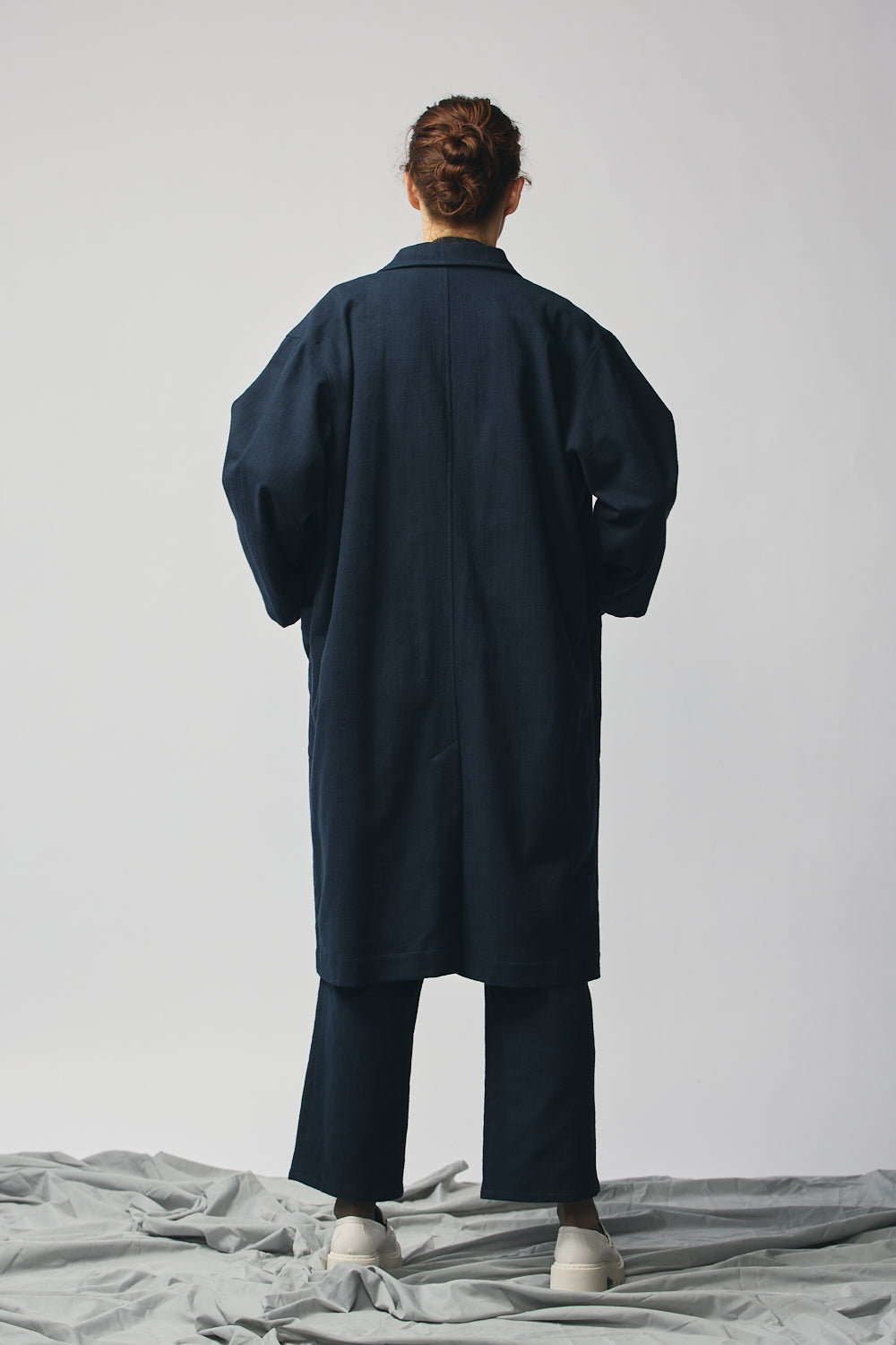 Gender-Neutral Overcoat (Indigo)