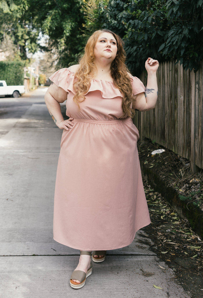 Aniela Dress in Blush + Apparel Altar 