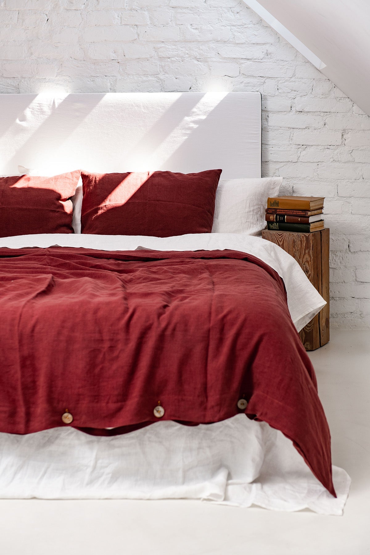 Linen Bedding Set (Terracotta)