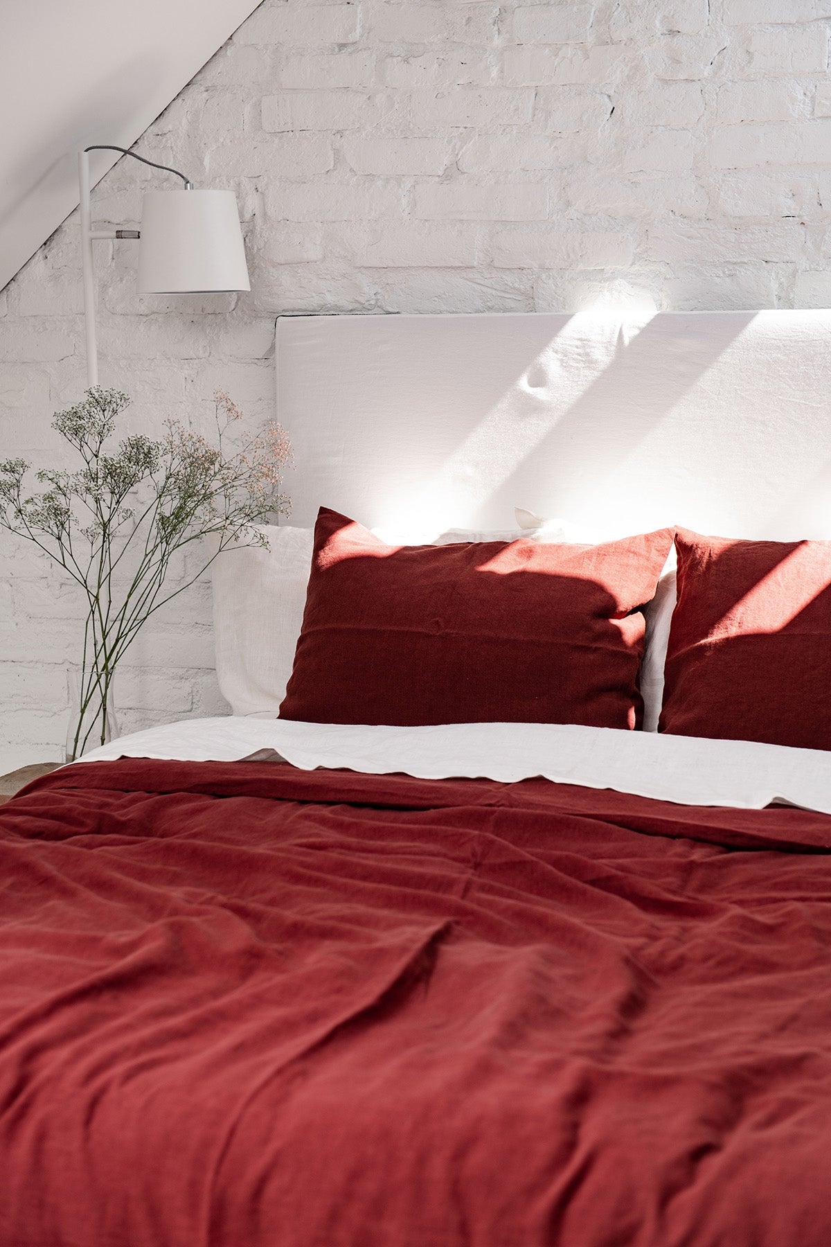 Linen Duvet Cover (Terracotta)