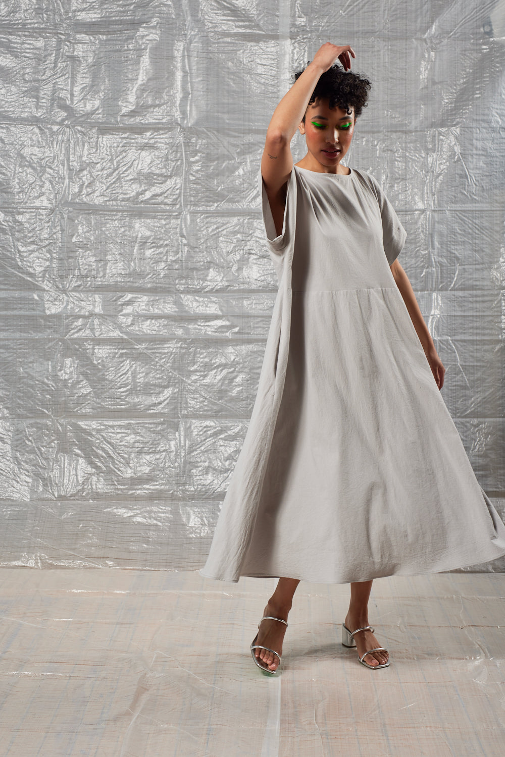 Oversized Tee Dress (Pebble)