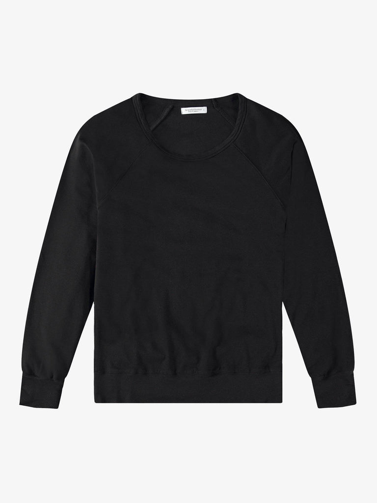 French Terry Raglan Sweatshirt (Black) Sweatshirt Graceful District 