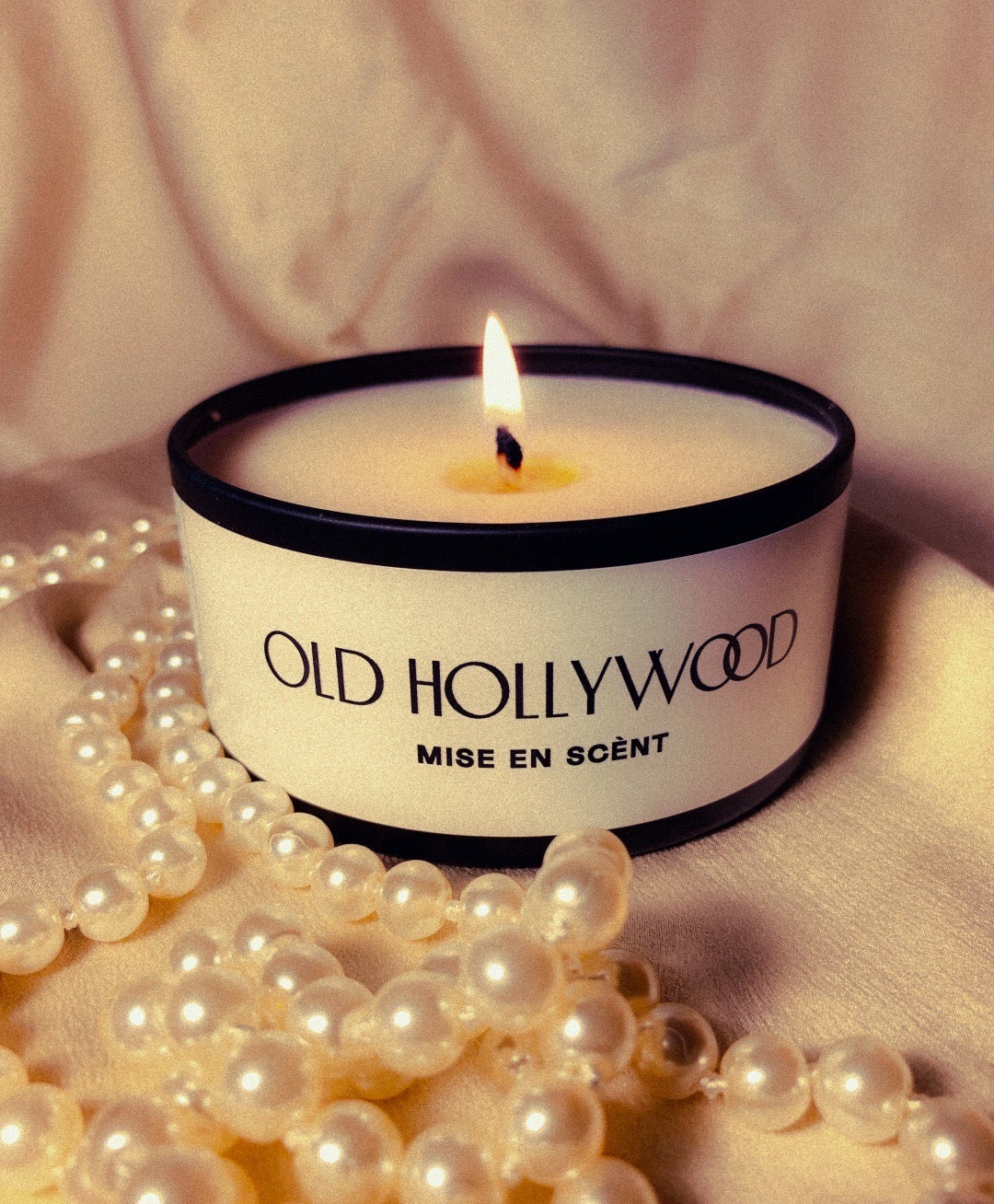 Old Hollywood Tin Candle