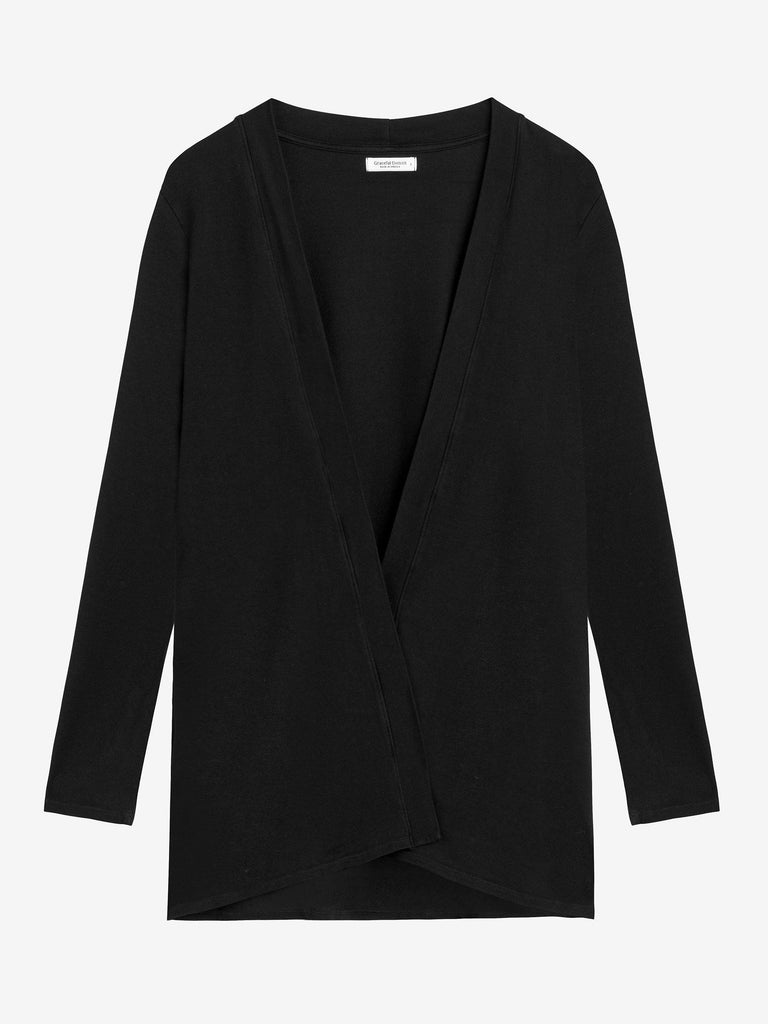 Black French Terry Cardigan Cardigan Graceful District 