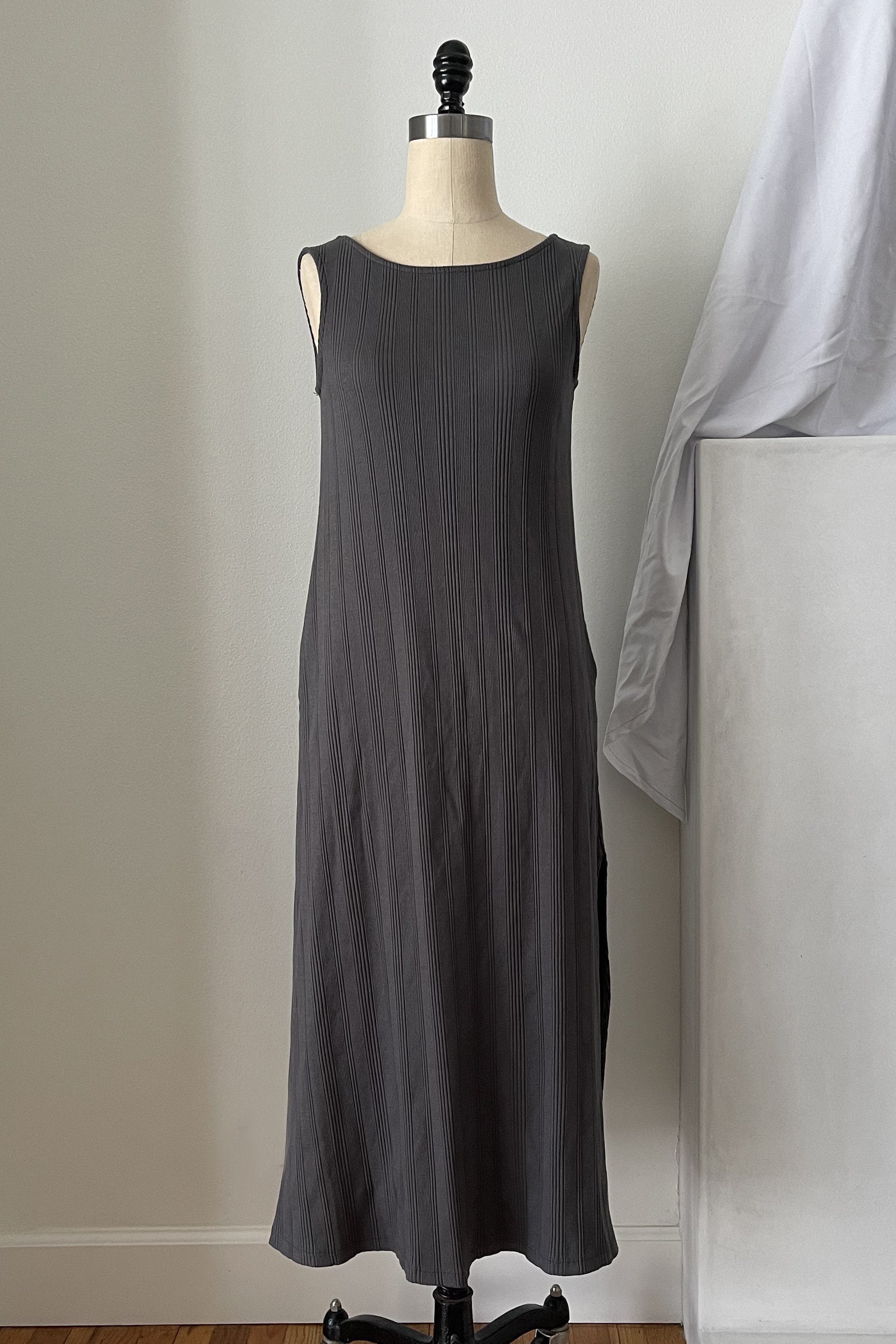 Fortuna Wide Rib Dress - Zinc Grey DRESS Mien 