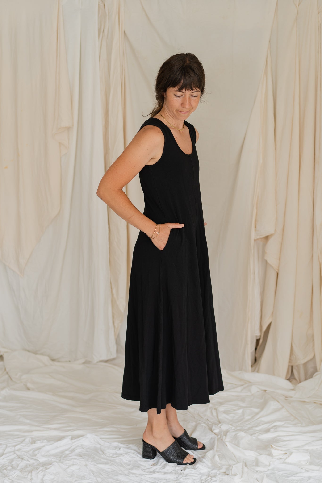 Cruise Midi Dress (True Black)