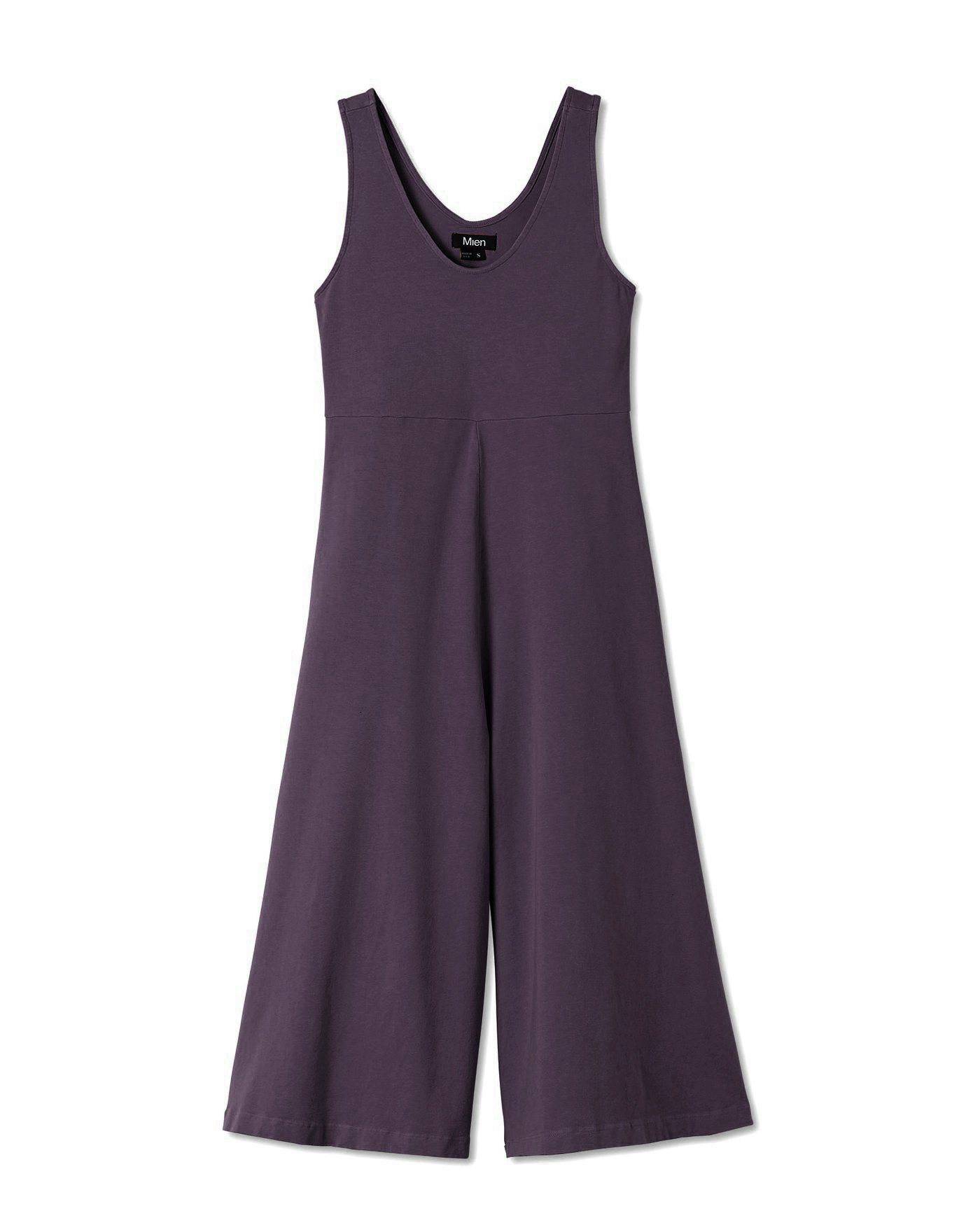 Lakeside Wide Leg Jumpsuit - Dark Plum JUMPSUIT Mien 