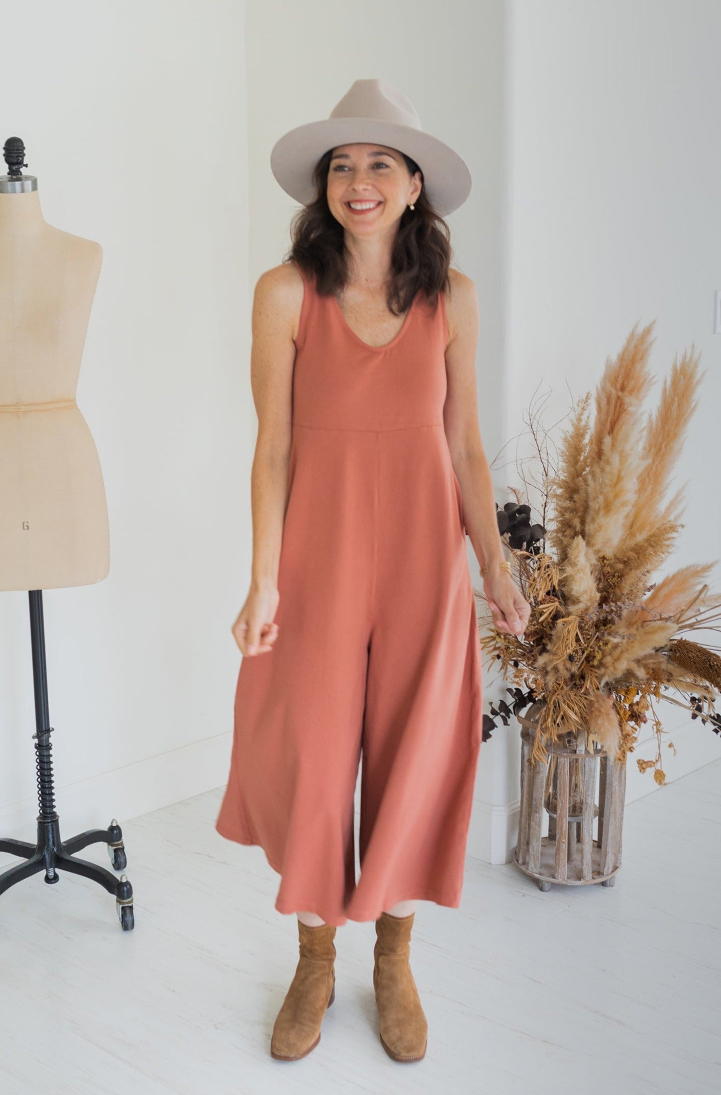 Lakeside Wide Leg Jumpsuit - Toast JUMPSUIT Mien 