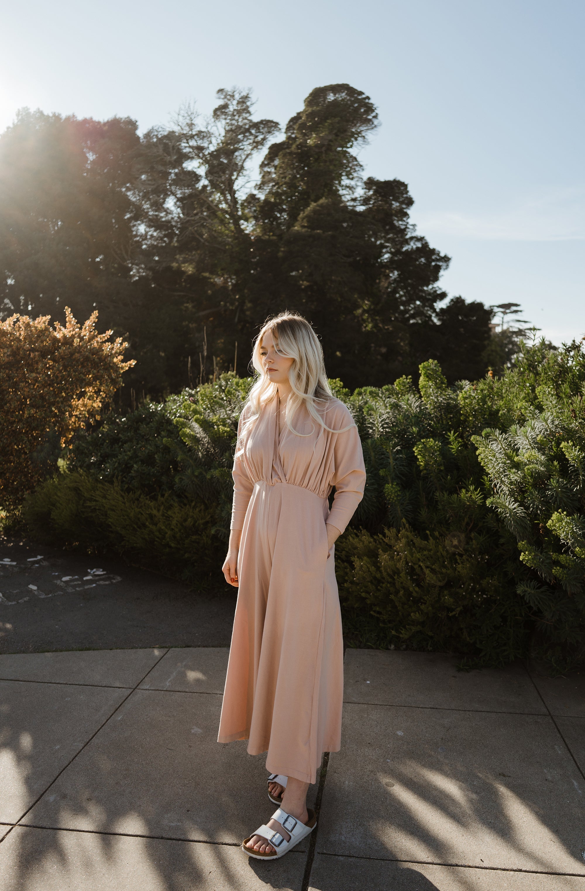 Sedona Dolman Sleeve Jumpsuit - Dusty Rose JUMPSUIT Mien 