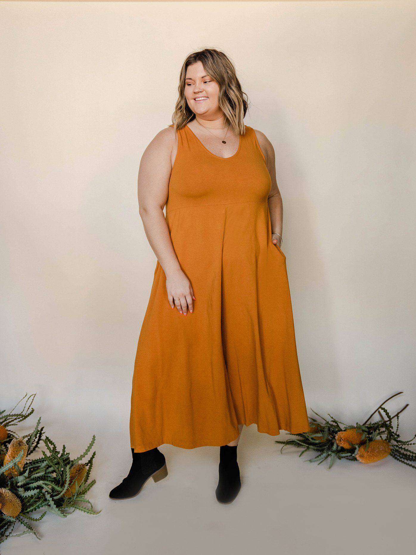 Lakeside Wide Leg Jumpsuit - Turmeric JUMPSUIT Mien 