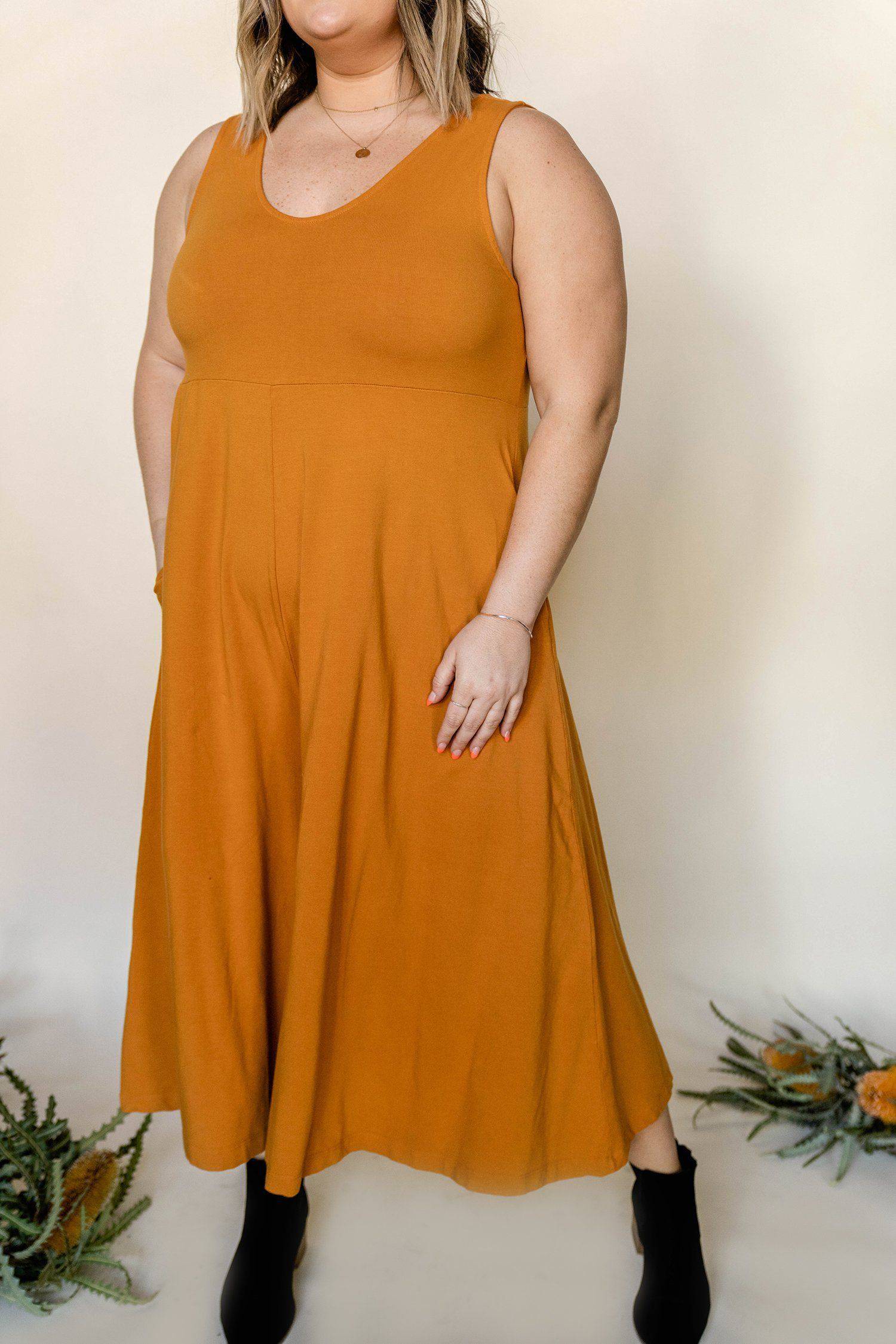 Lakeside Wide Leg Jumpsuit - Turmeric JUMPSUIT Mien 