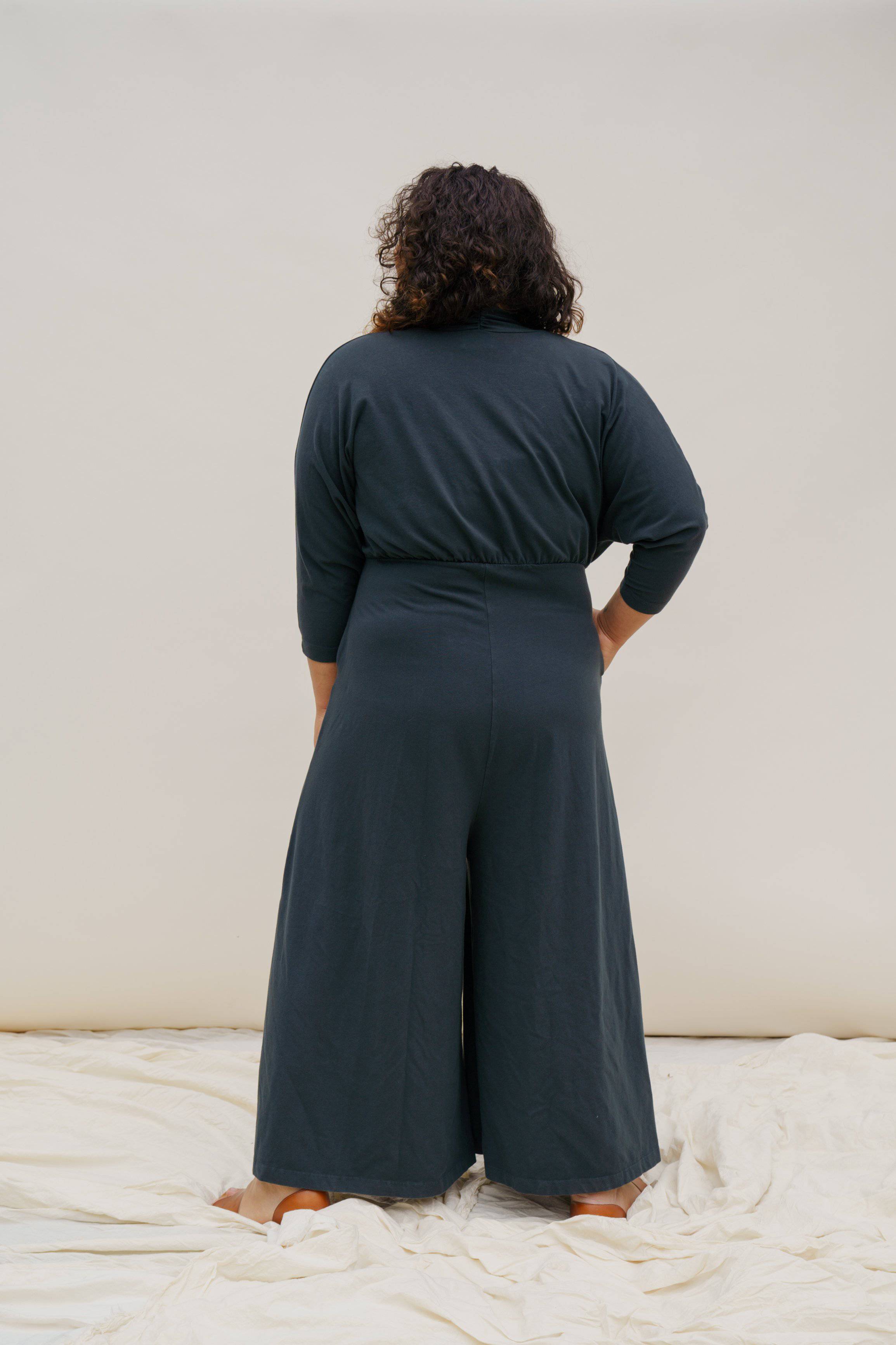 Sedona Dolman Sleeve Jumpsuit - Black Forest JUMPSUIT Mien 