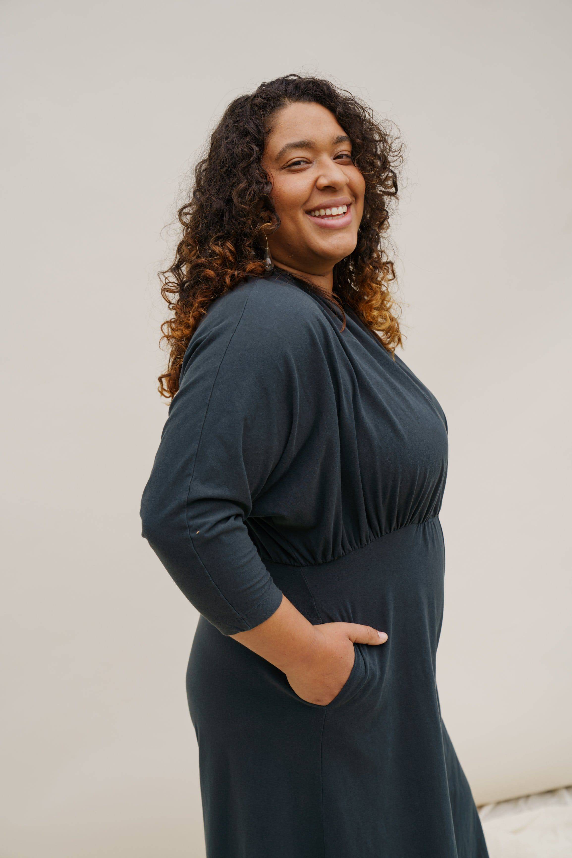 Sedona Dolman Sleeve Jumpsuit - Black Forest JUMPSUIT Mien 