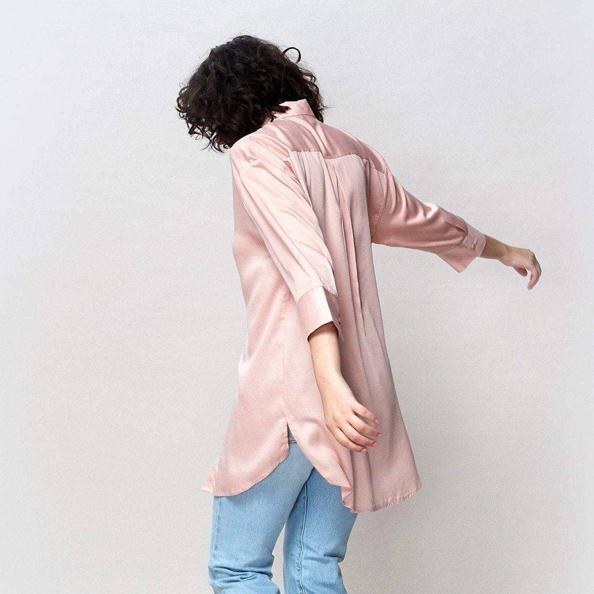 Boyfriend Shirt (Rose Pink) Top Neu Nomads 