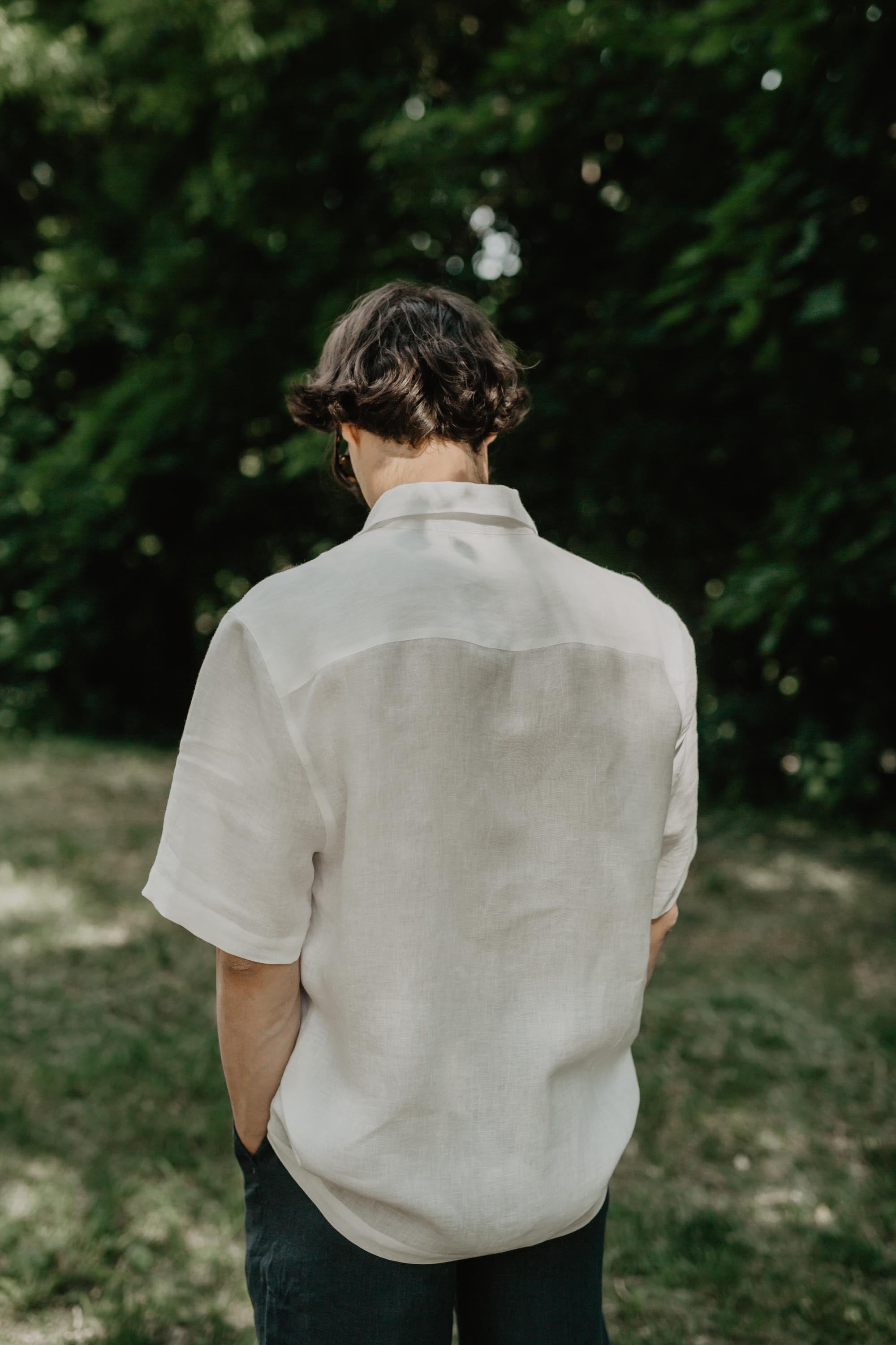 Magnus Linen Shirt (White)