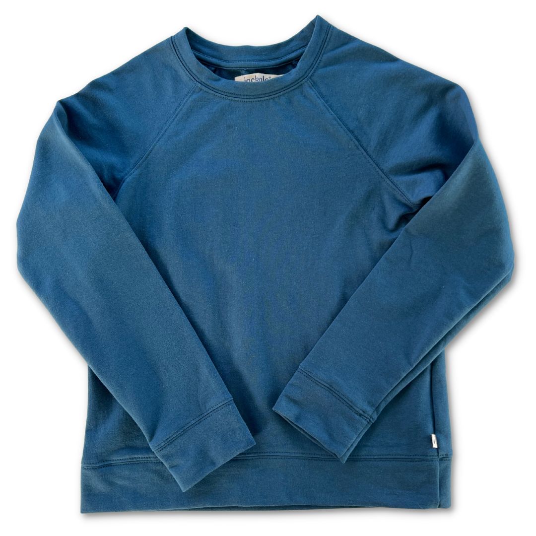 Stevie Raglan Sweatshirt (Peacock Blue)