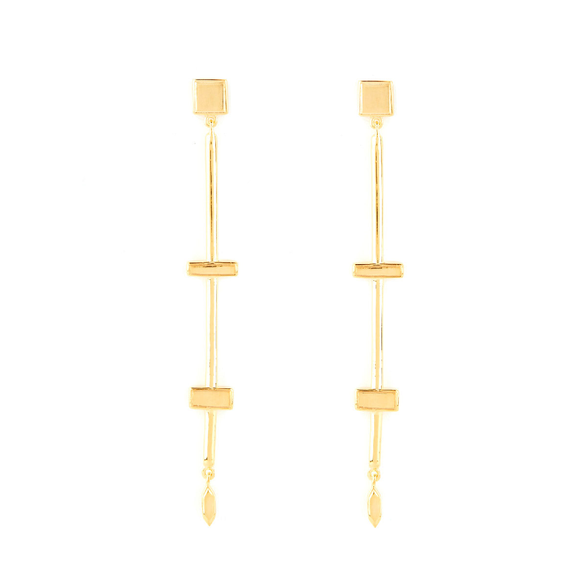 Stepping Stone Dangle Earrings
