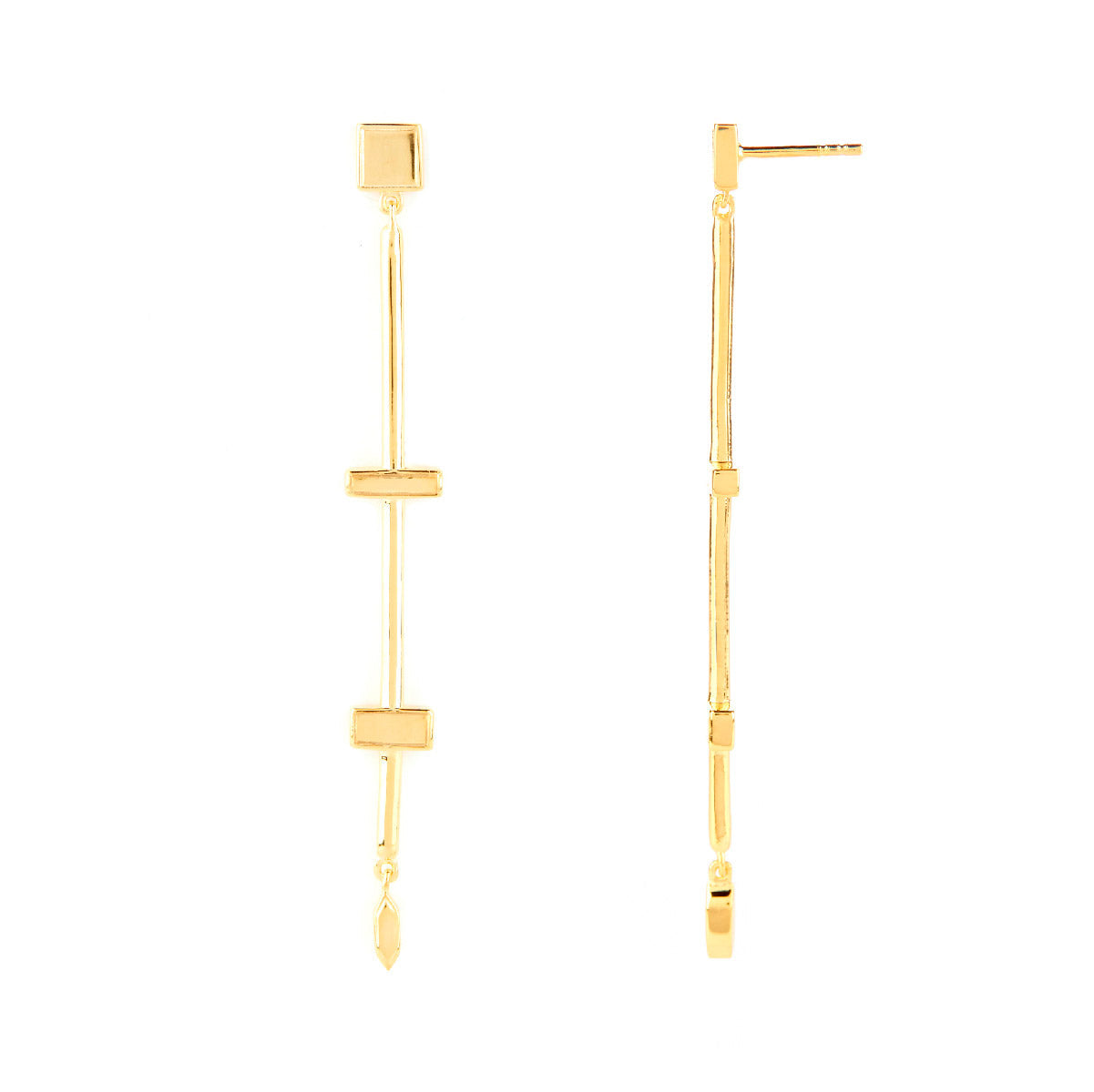 Stepping Stone Dangle Earrings
