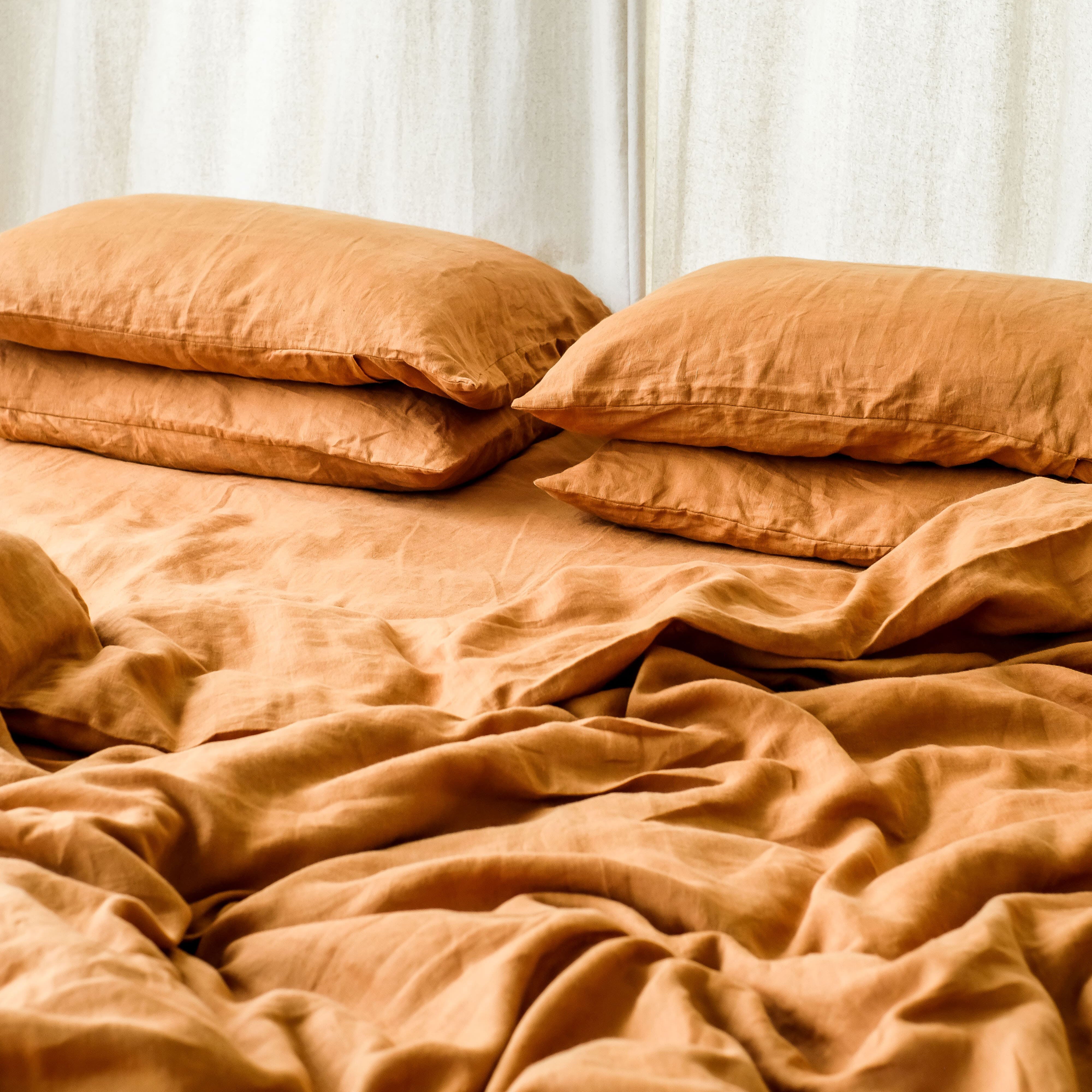 Linen Duvet Cover (Cinnamon)