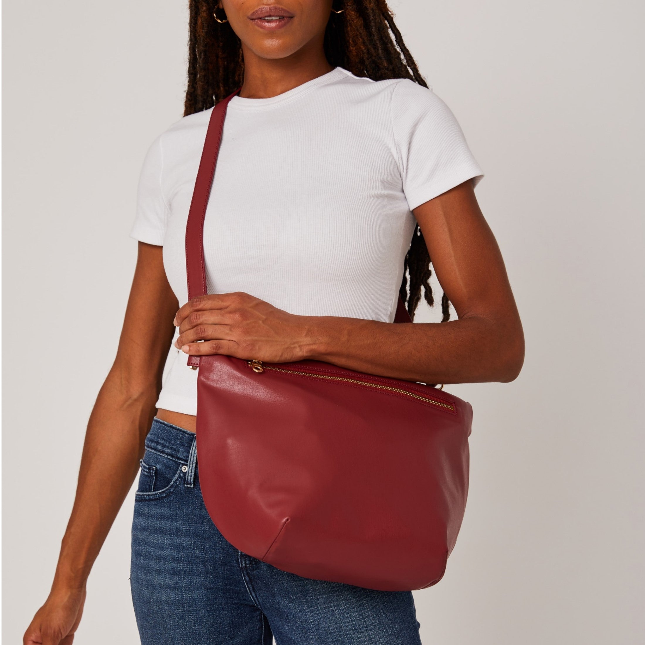 Gala Hobo Fanny Bag (Wine)