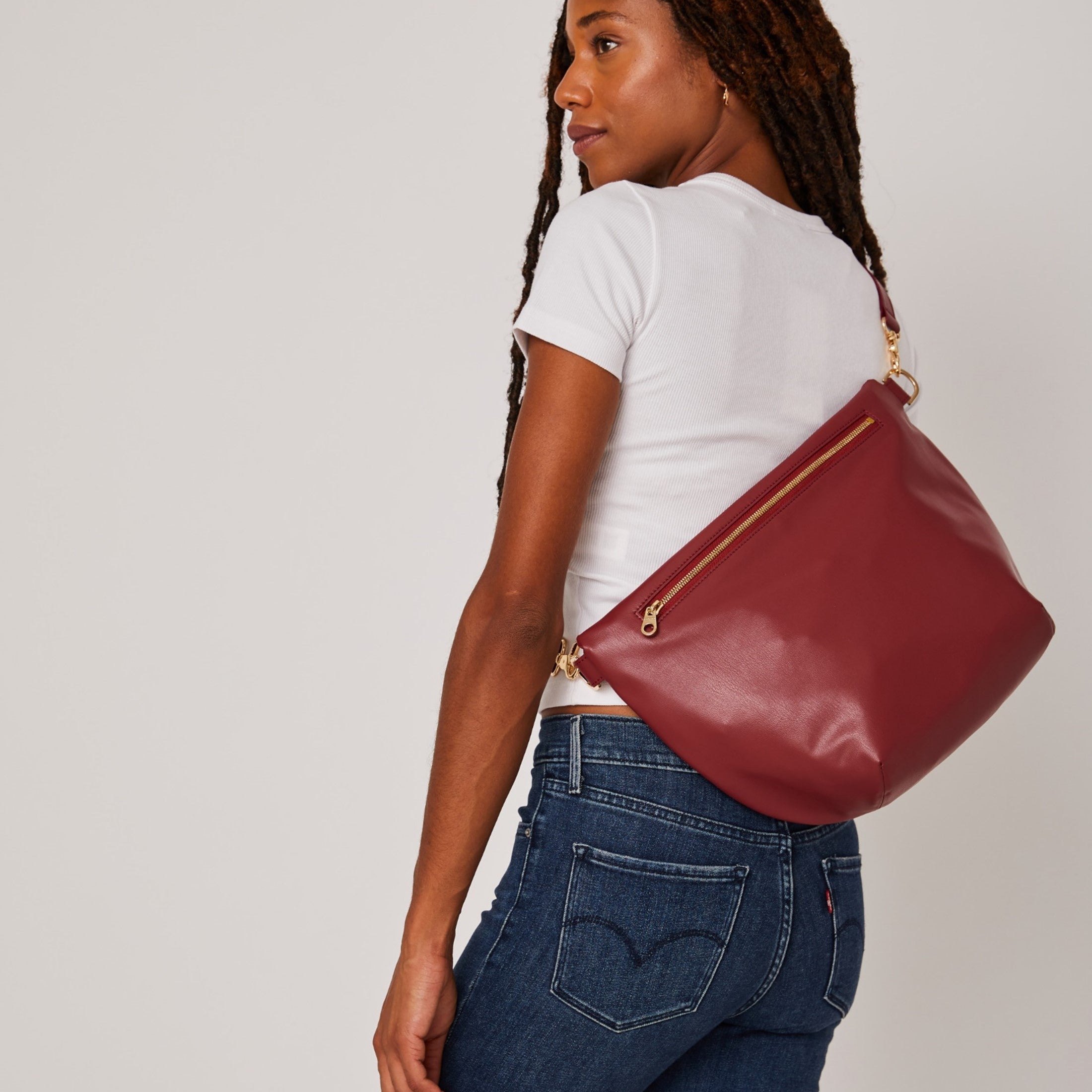 Gala Hobo Fanny Bag (Wine)