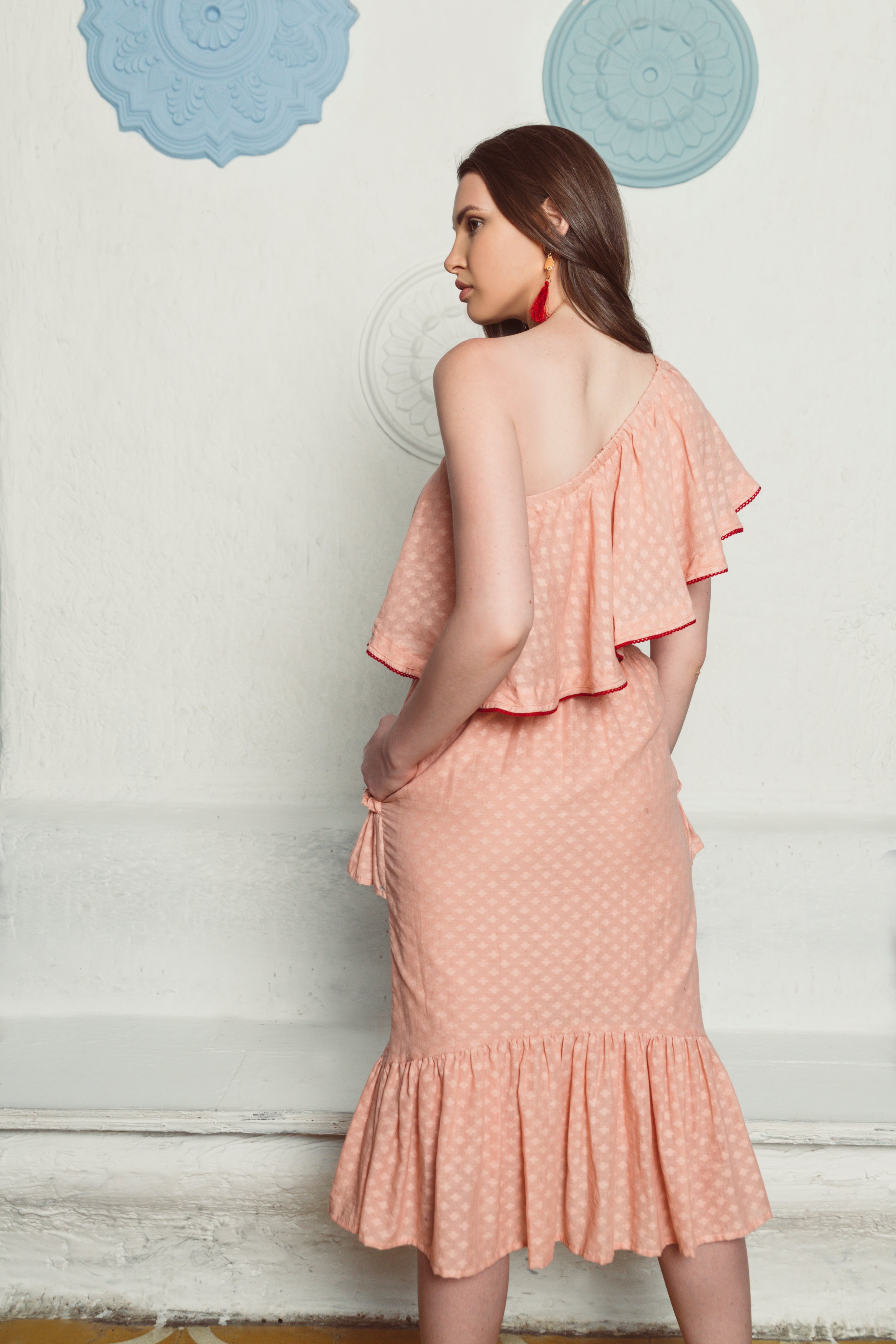 Flora Cotton Ruffle Skirt
